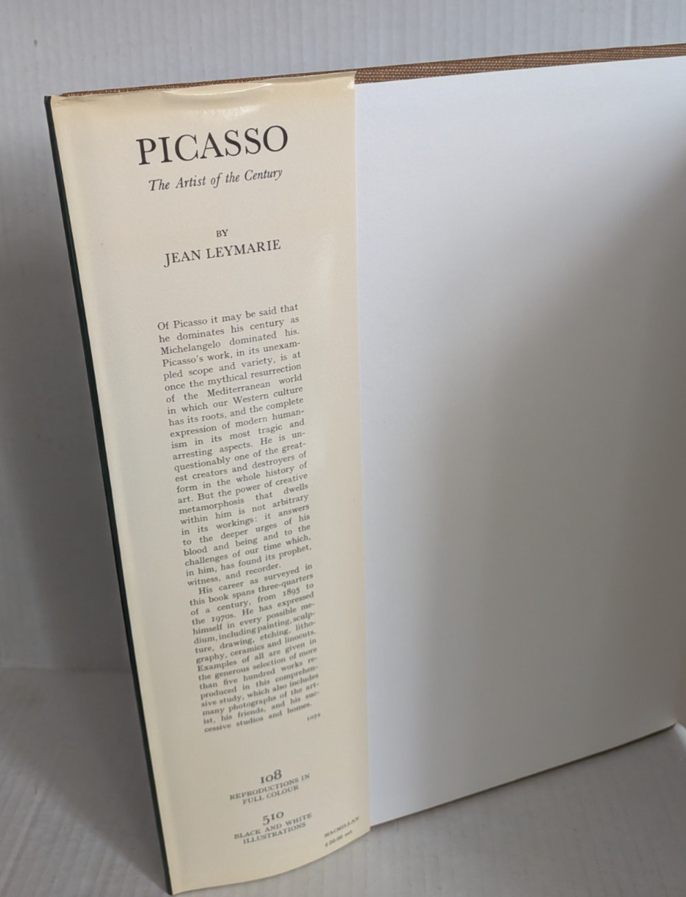 PICASSO: THE ARTIST OF THE CENTURY By Jean Leymarie – Hardcover 1976 HC/DJ