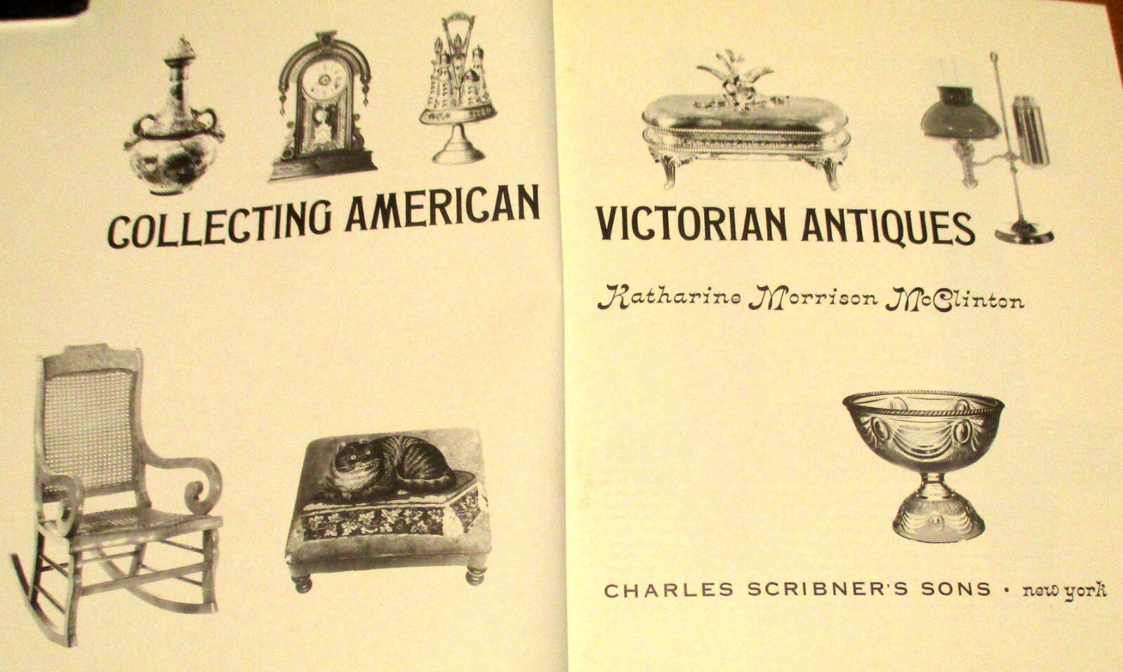 1966 Collecting American Victorian Antiques Hardcover Book 288 Pages
