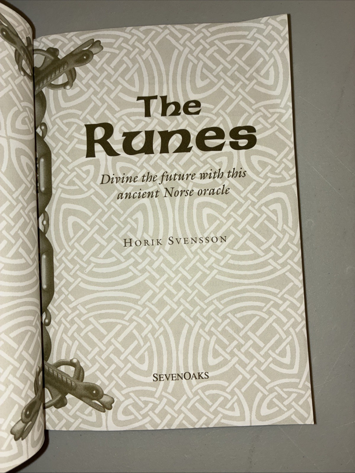 The Runes Book” by Horik Svensson Paperback 128 Pages