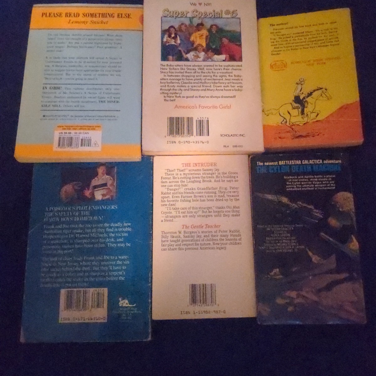 Lot of 6 Mixed Young Adult & Children’s Paperback Novels Copyright 1960s-2000s