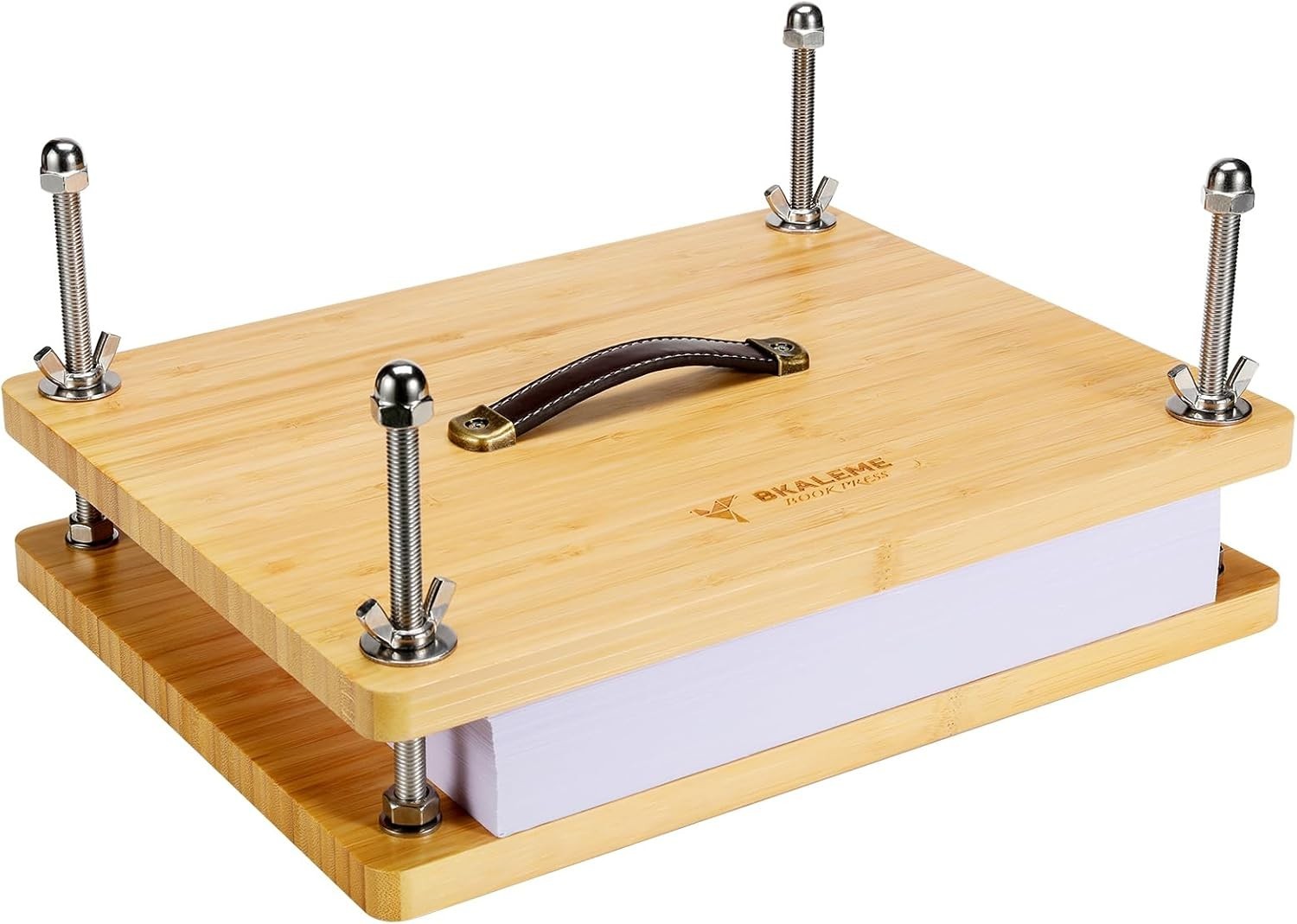 Handmade Book Press 14.7×11.4 in – Sustainable Wood Craft Tools for Bookbinding