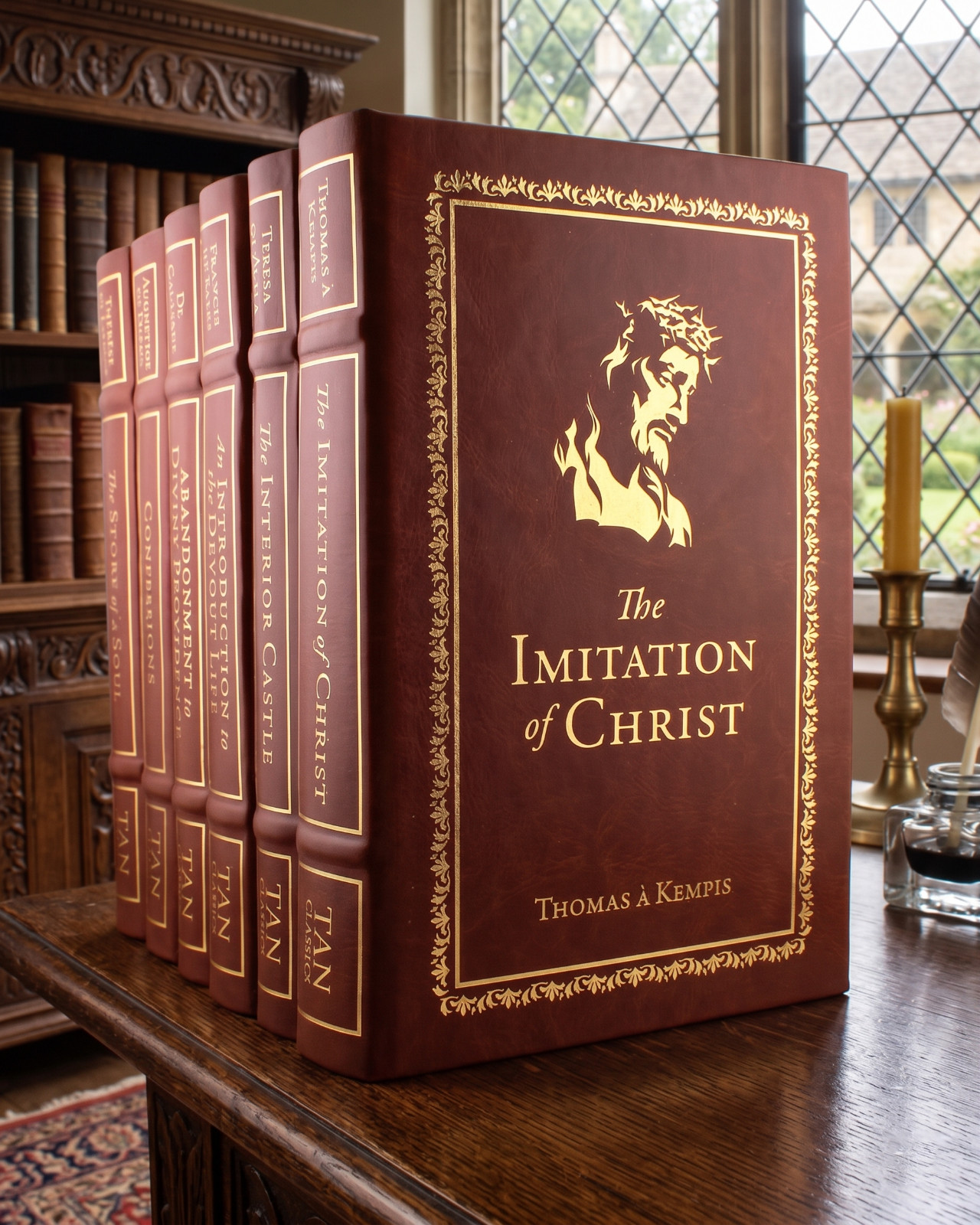 TAN Classics Deluxe Set Leatherbound Collection Catholic Spiritual Masterpieces
