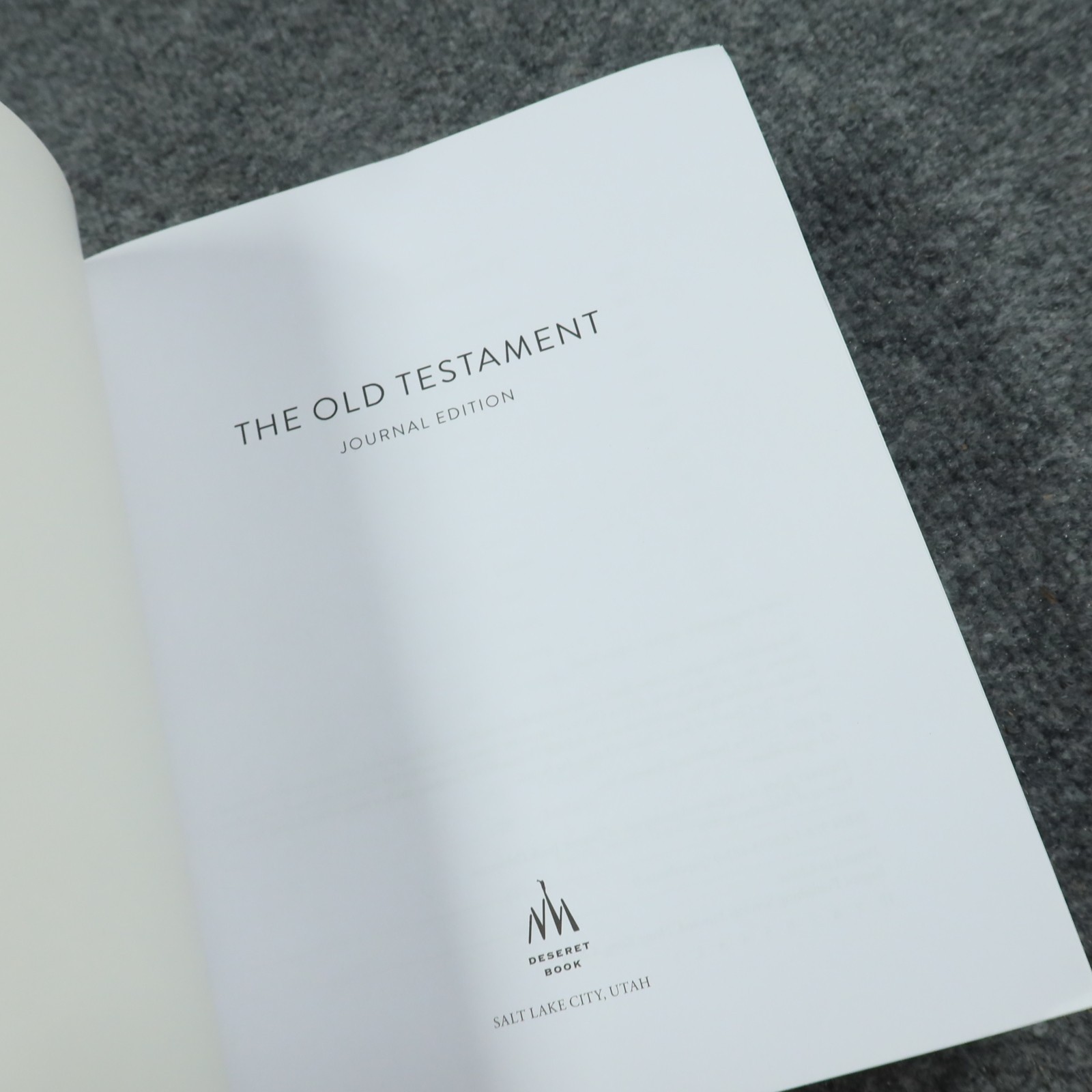 The Old Testament BIBLE Journal Edition Deseret Book CLEAN PAGES LIKE NEW