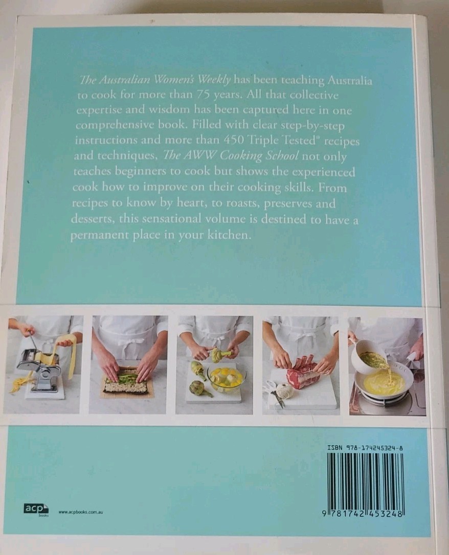 The AWW Cooking School Australian Women’s Weekly Learn To Cook 688 Pages 2012
