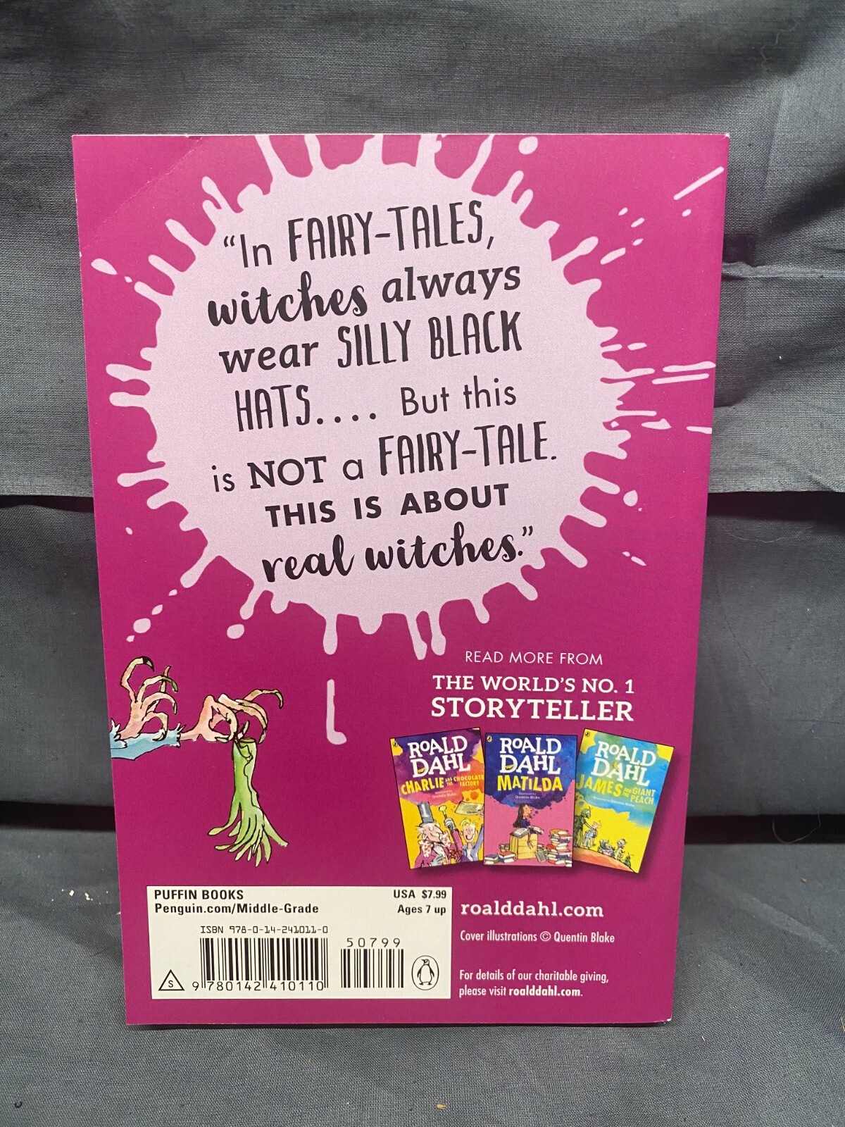 The Witches Softcover Book Roald Dahl ORIGINAL TEXT 2007 224 PGS NEW!