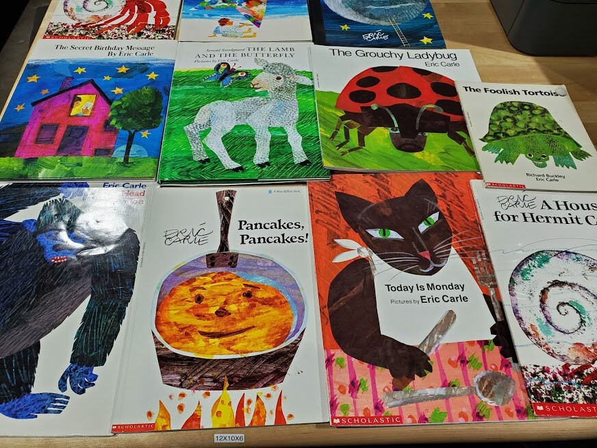 Lot of 10 Eric Carle PB/HC Picture Books for Children’s Kid Toddler *Random Mix*