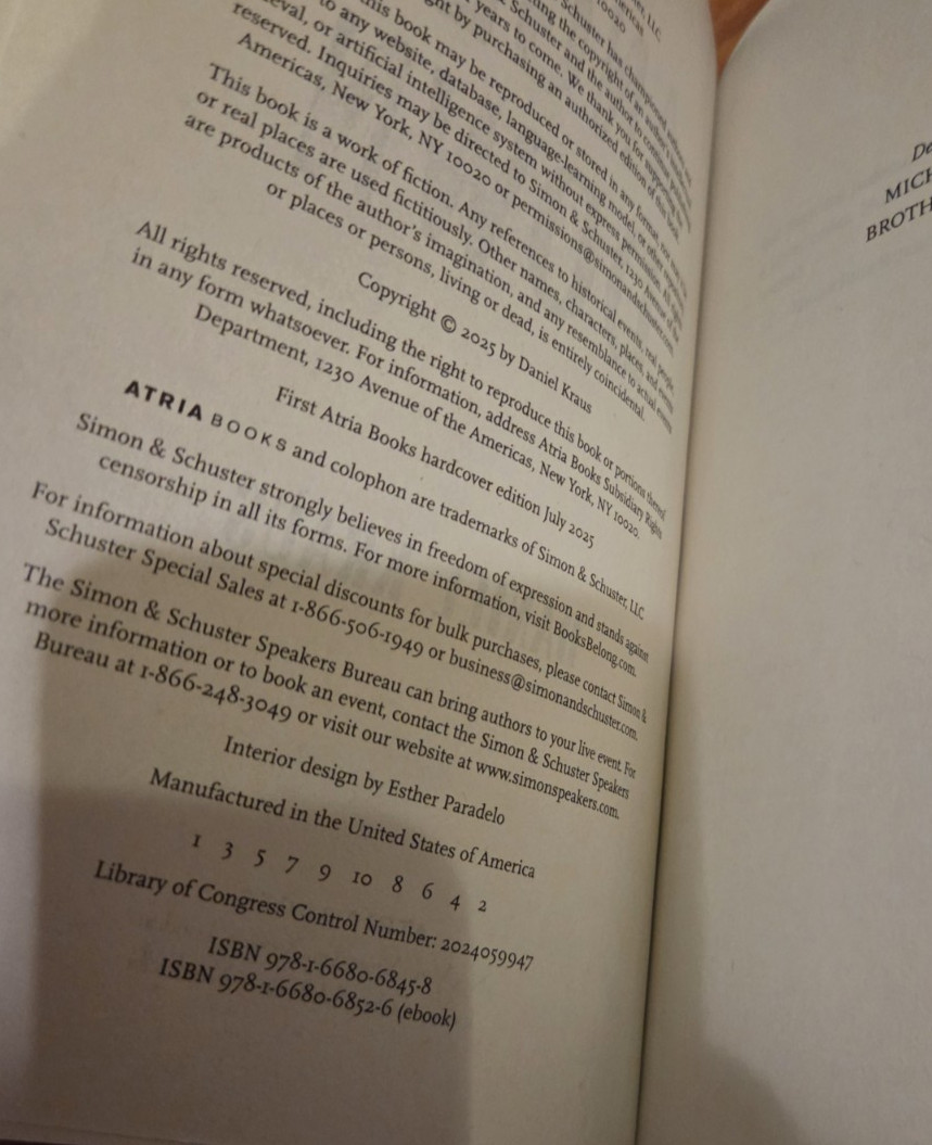 Angel Down – Daniel Kraus 1st edition/1st printing HC