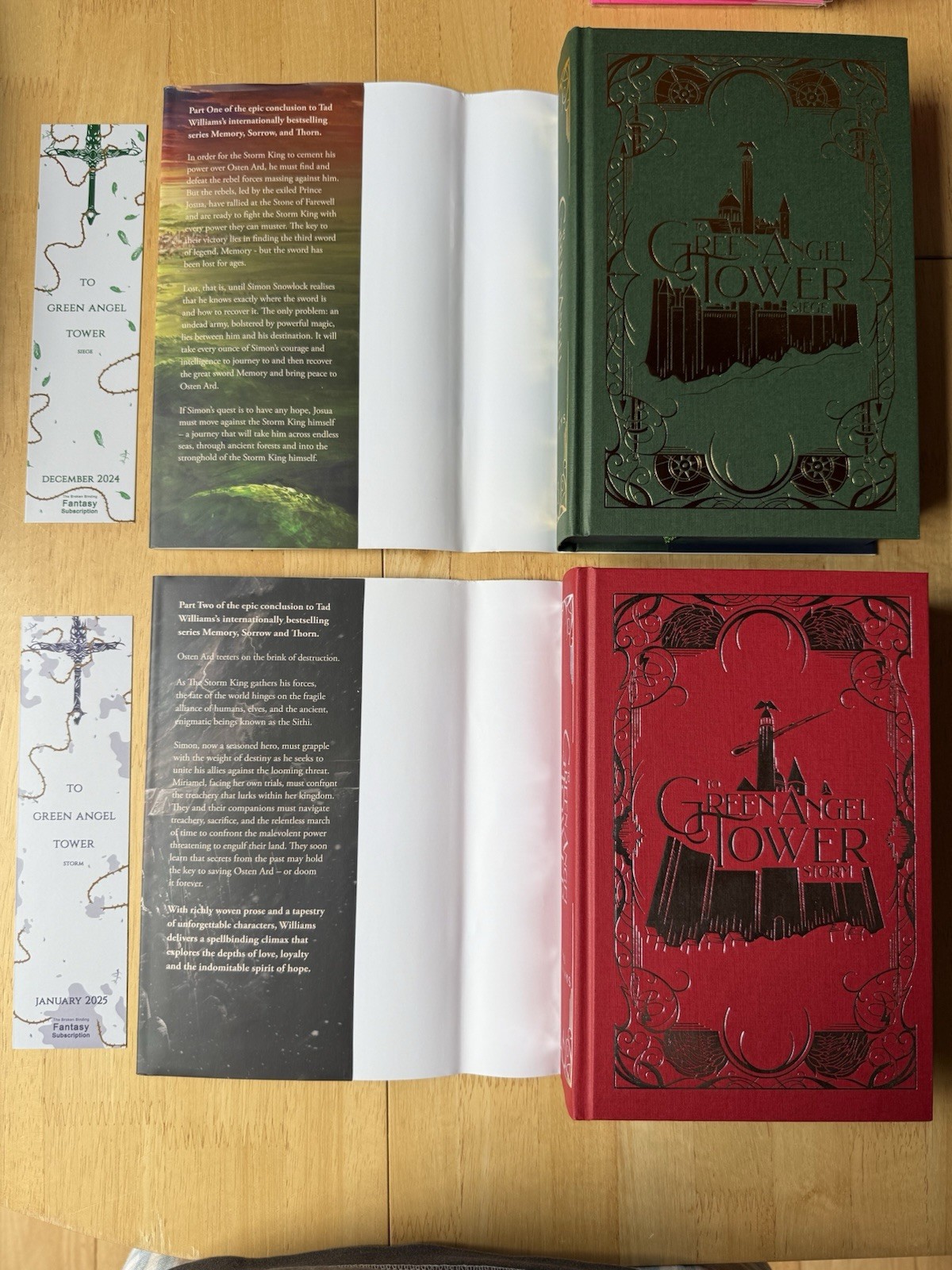 Memory, Sorrow and Thorn Series Hardbacks The Broken Binding Tier 2 Tad Williams