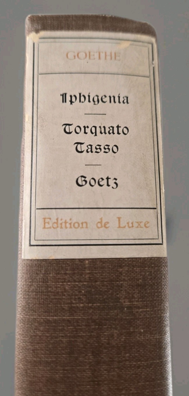 1902 Iphigenia in Tauris By J W Goethe Luxury Edition #15 of 1,000