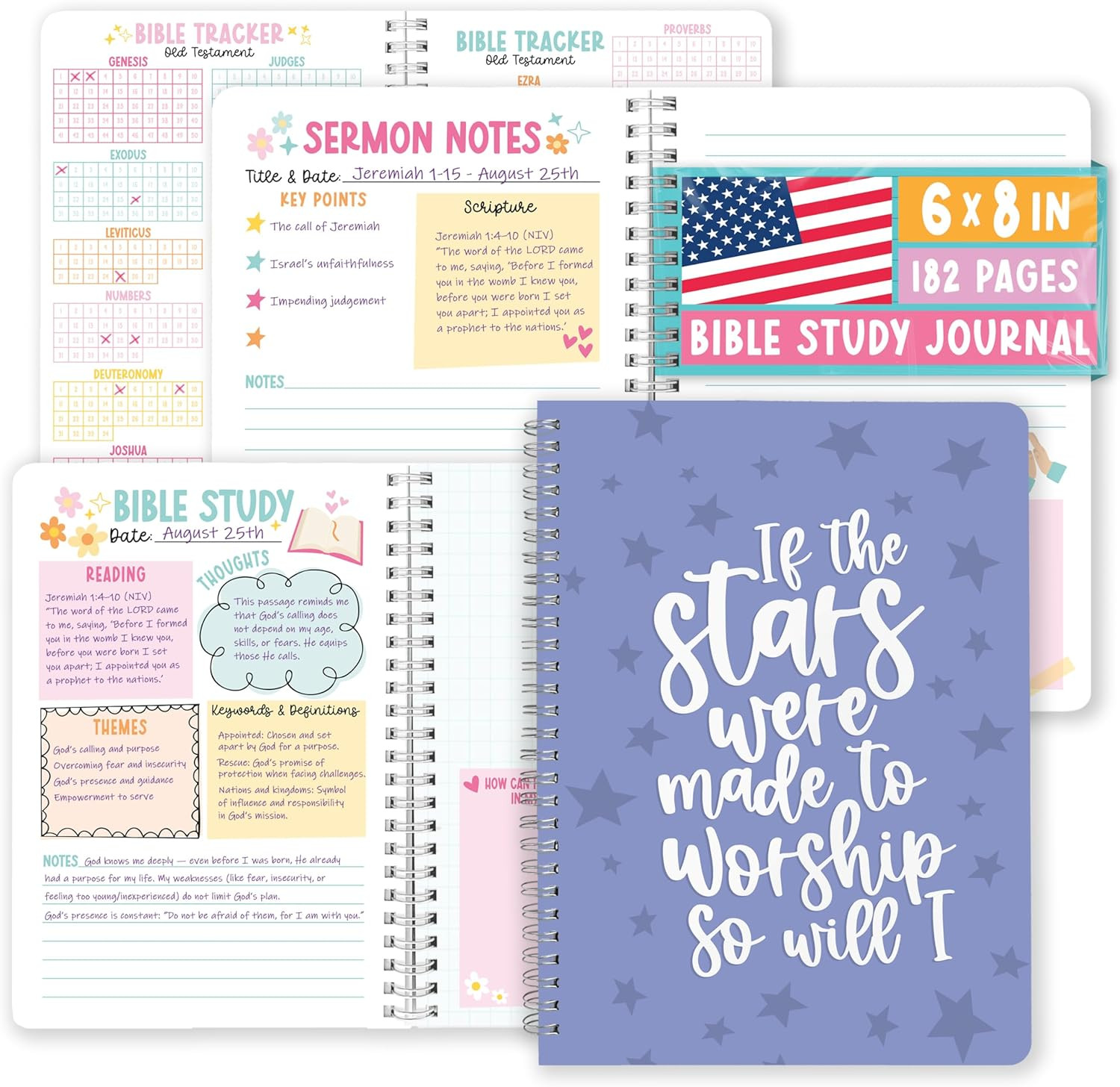 Bible Journal for Women – Guided Bible Study Journal for Women, Church Notes …