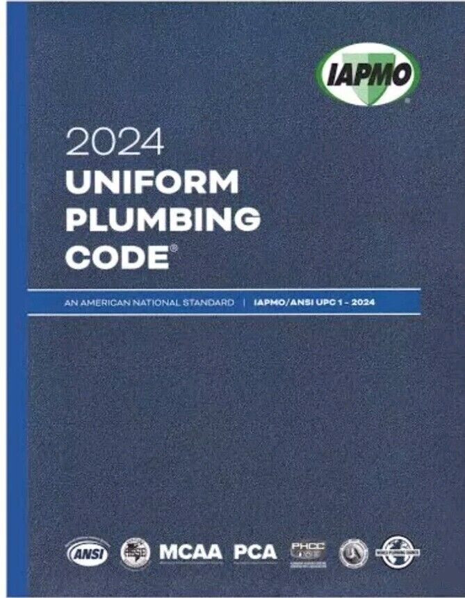 2024 Uniform Plumbing Code Soft Cover w/Tabs IAPMO/ANSI UPC 1 USA Stock