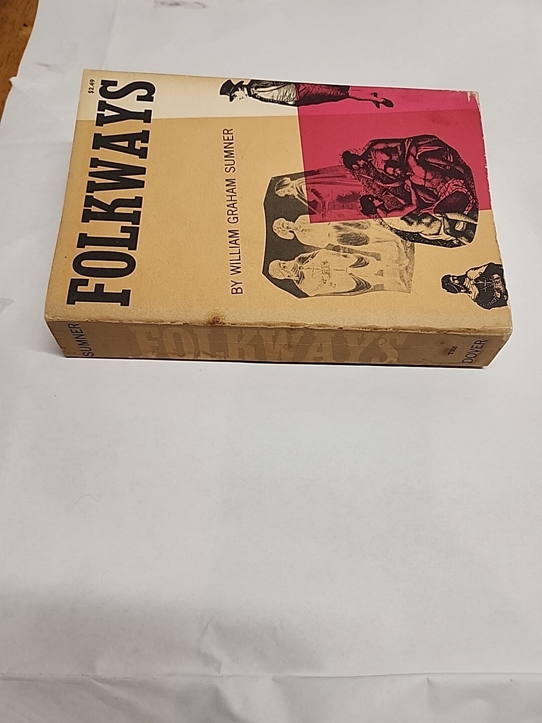 Folkways Paper Back Book by William Graham Sumner Clean Pages