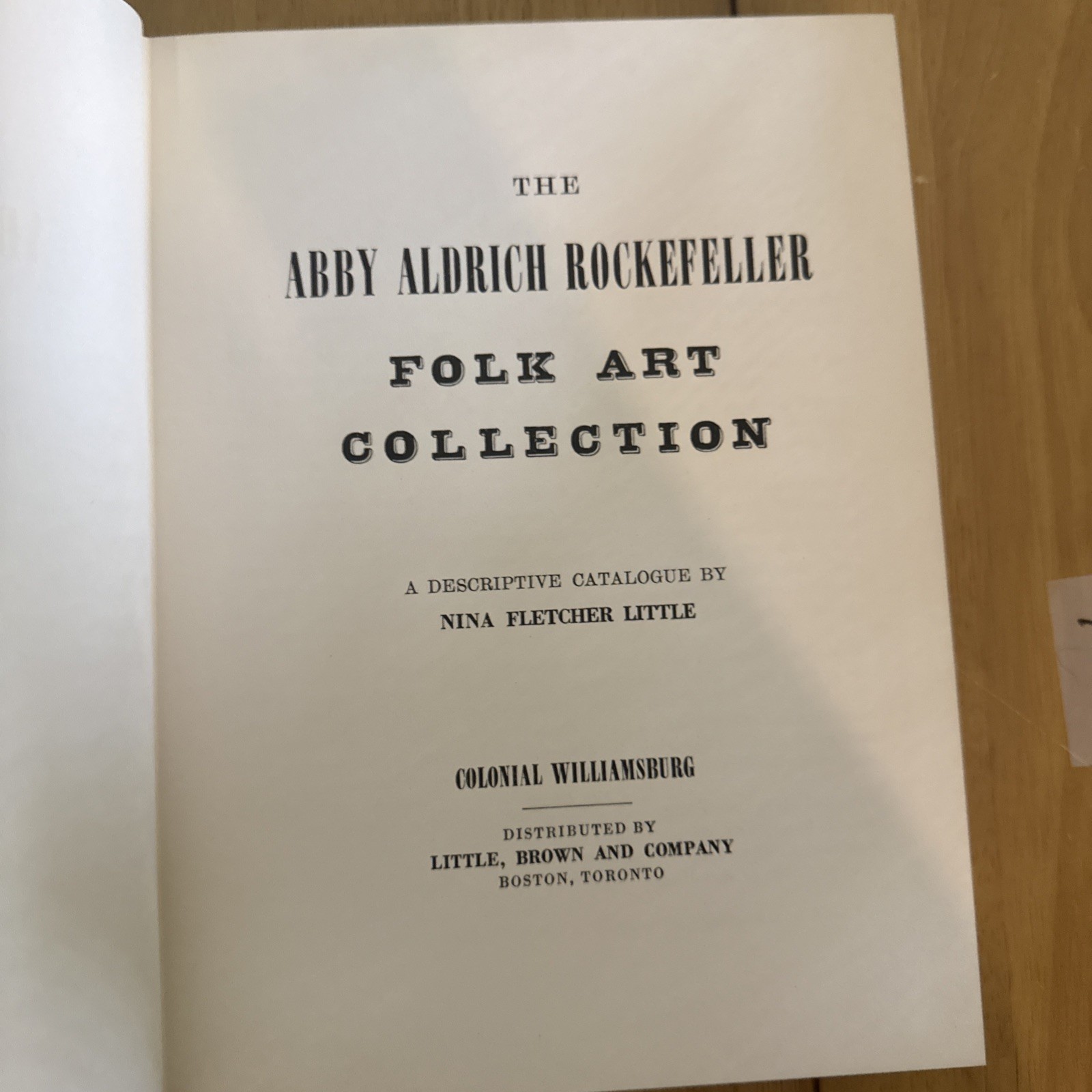 FIRST EDITION 1957 “The Abby Aldrich Rockefeller Folk Art Collection” In Box