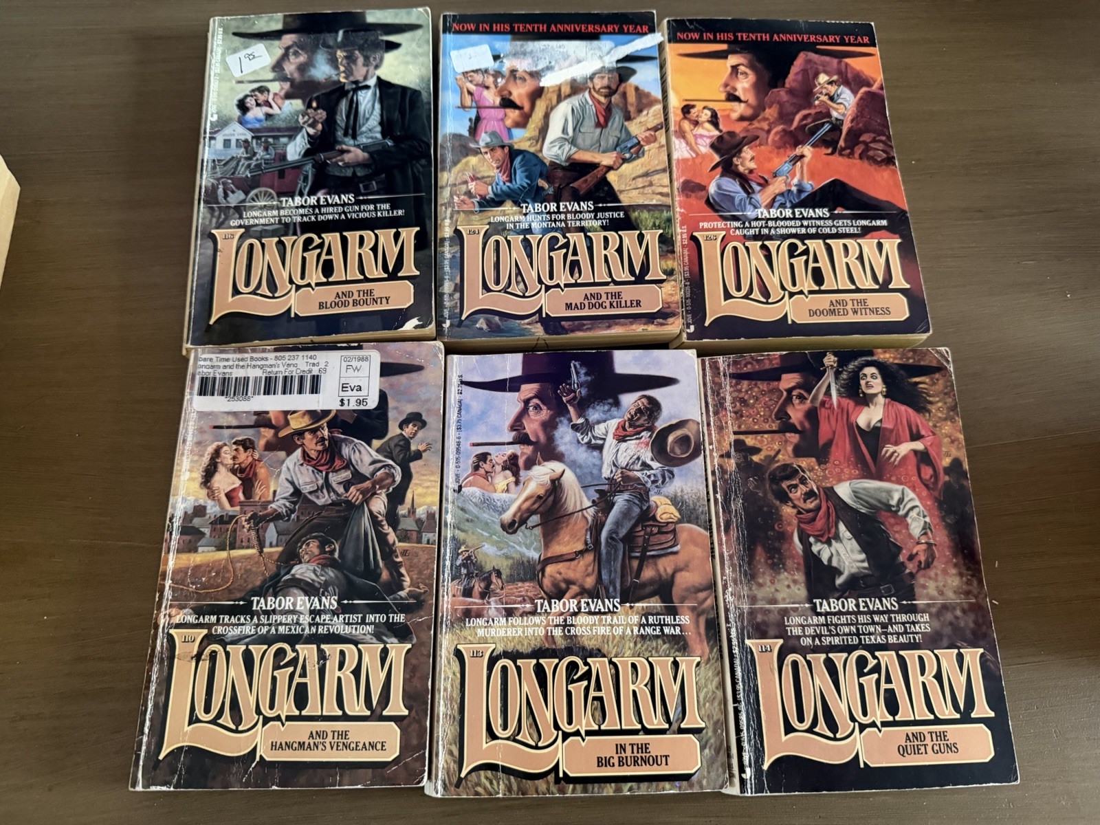 Longarm by Tabor Evans 18 Adult western paperback Books