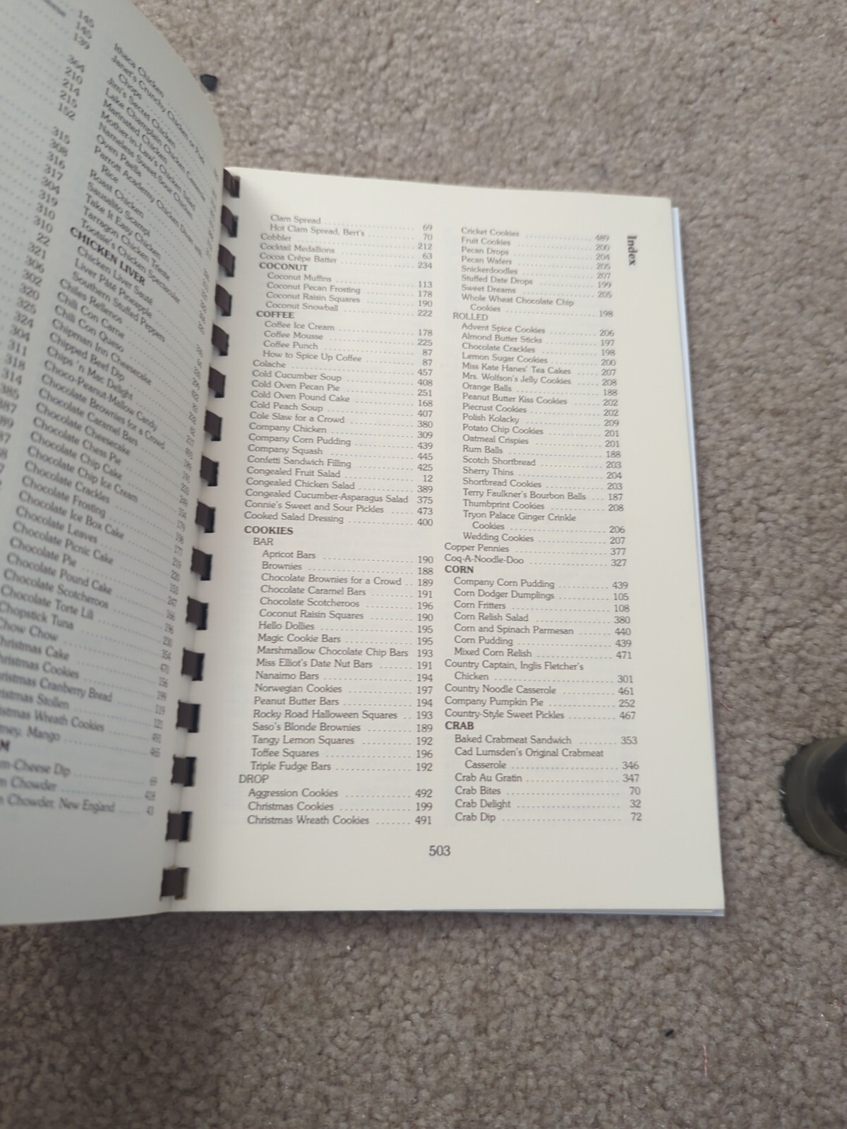 Christ Episcopal Church New Bern, NC Spiral Cookbook 1981 400+ Pages