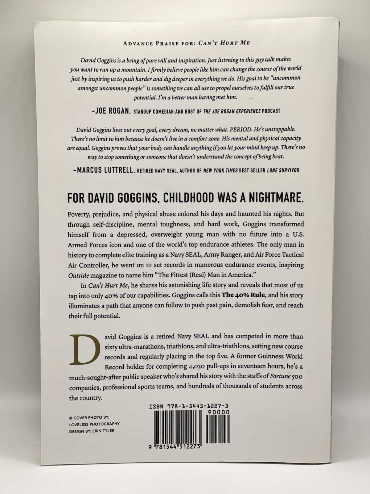 Can’t Hurt Me: Master Your Mind and Defy the Odds – Paperback – GOOD