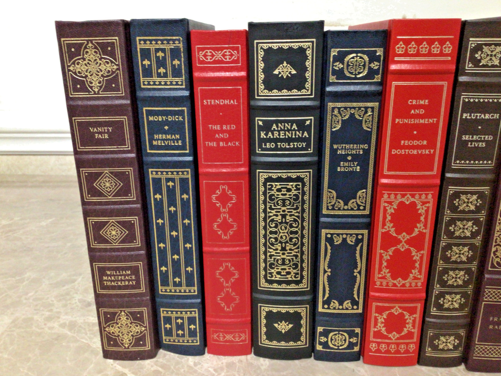 Lot of 10 The Franklin Library Leather Hardcover Books UNREAD Gilded Edges