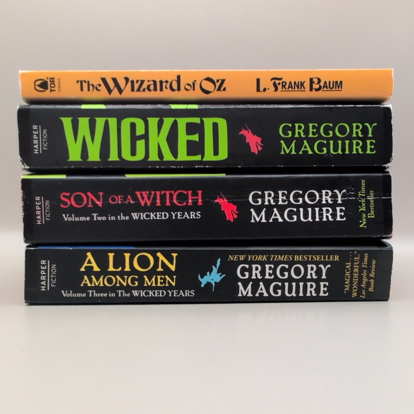 Wicked Wizard of Oz Paperback Book Lot of 4 Gregory Maguire L. Frank Baum
