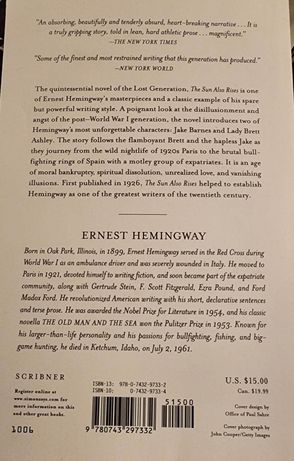 Sun Also Rises : The Authorized Edition by Ernest Hemingway (2006, Tr Pbk)
