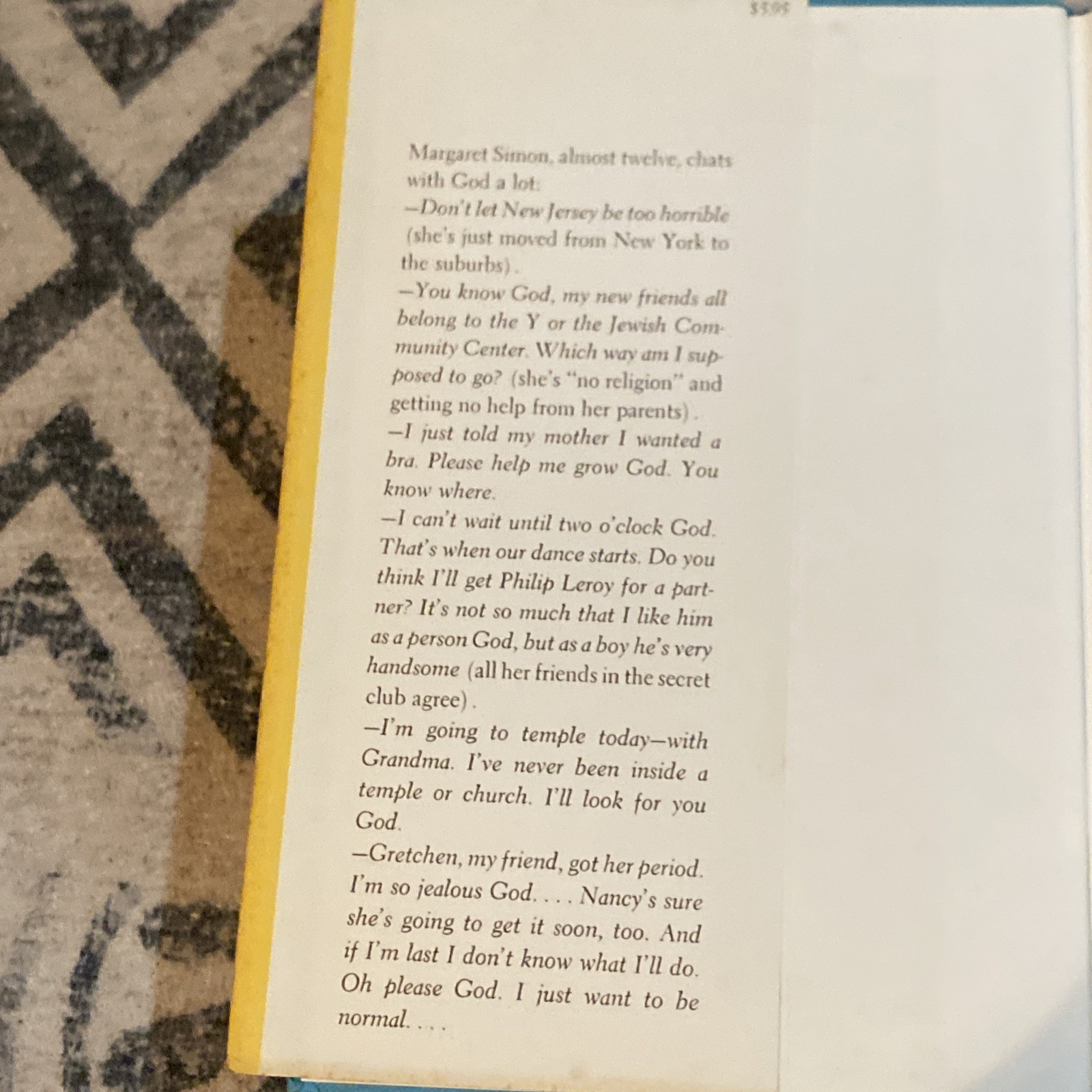 Are You There God It’s Me Margaret 1974 5th Print Hardcover DJ Judy Blume Rare