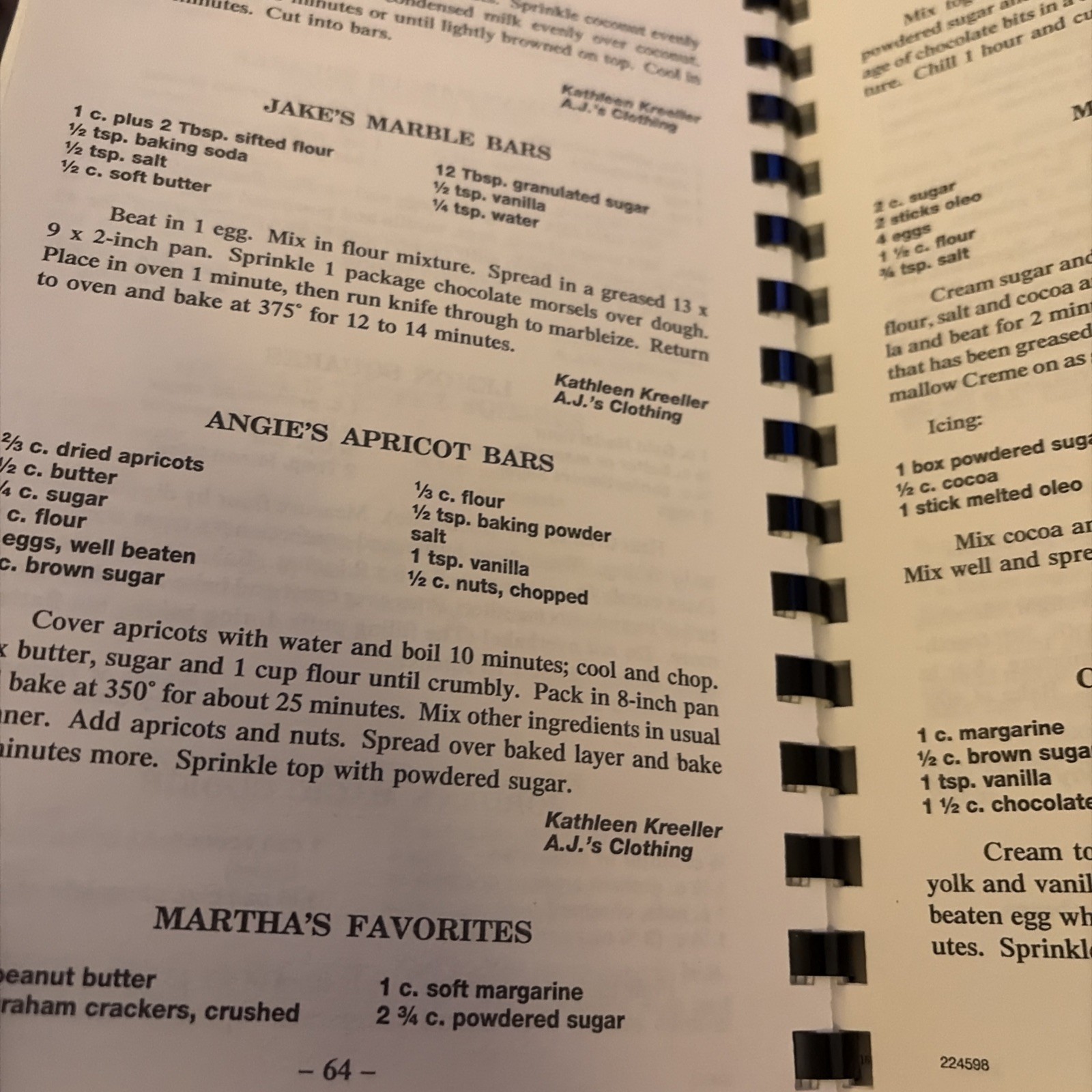 Cortland Speciality Shoppes Cookie Cookbook VTG 1987 Cortland, Ohio 128 Pages