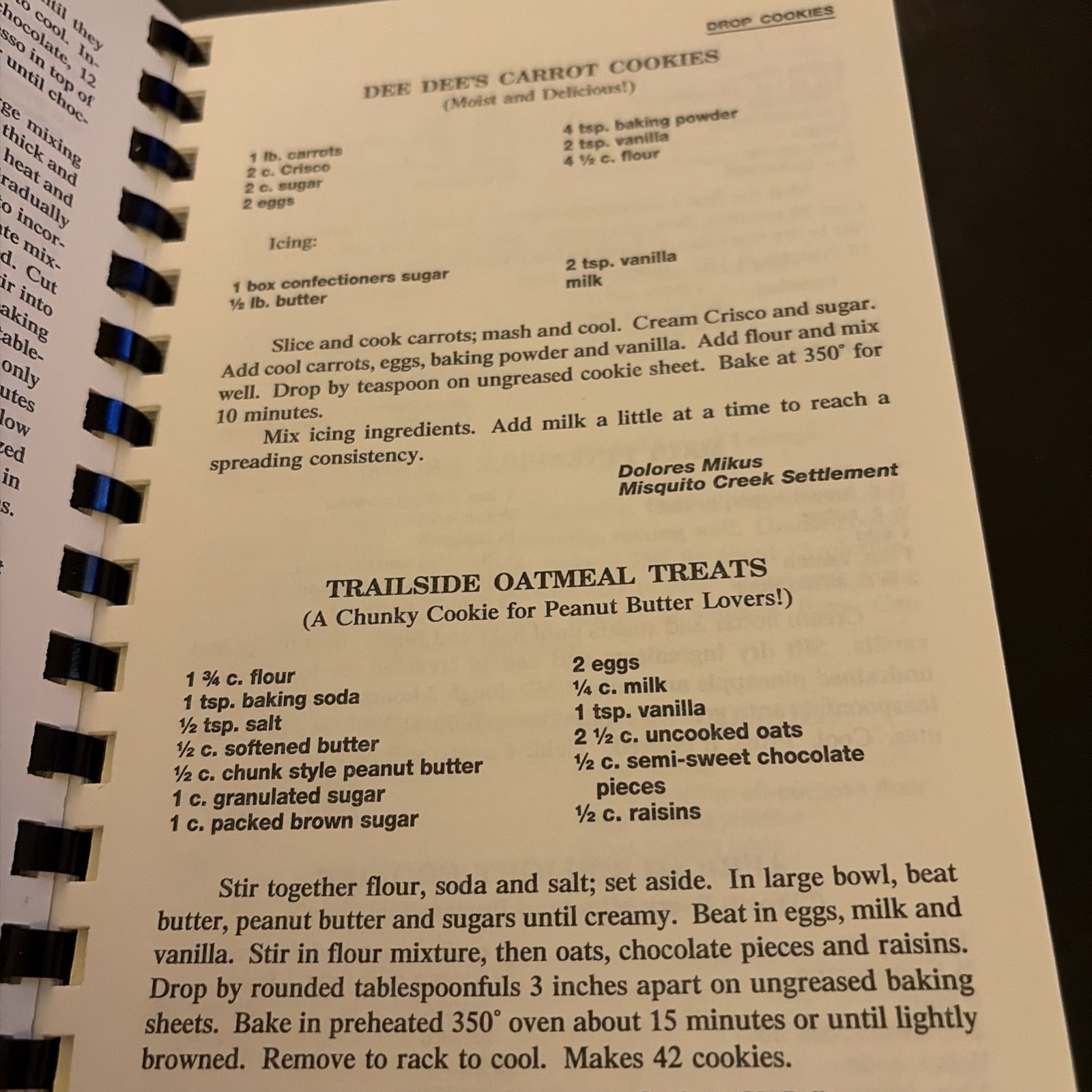 Cortland Speciality Shoppes Cookie Cookbook VTG 1987 Cortland, Ohio 128 Pages