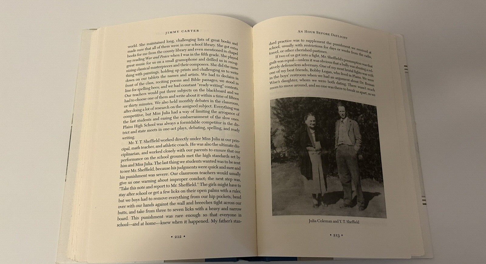 Signed Jimmy Carter An Hour Before Daylight First Ed HCDJ And Library Ticket