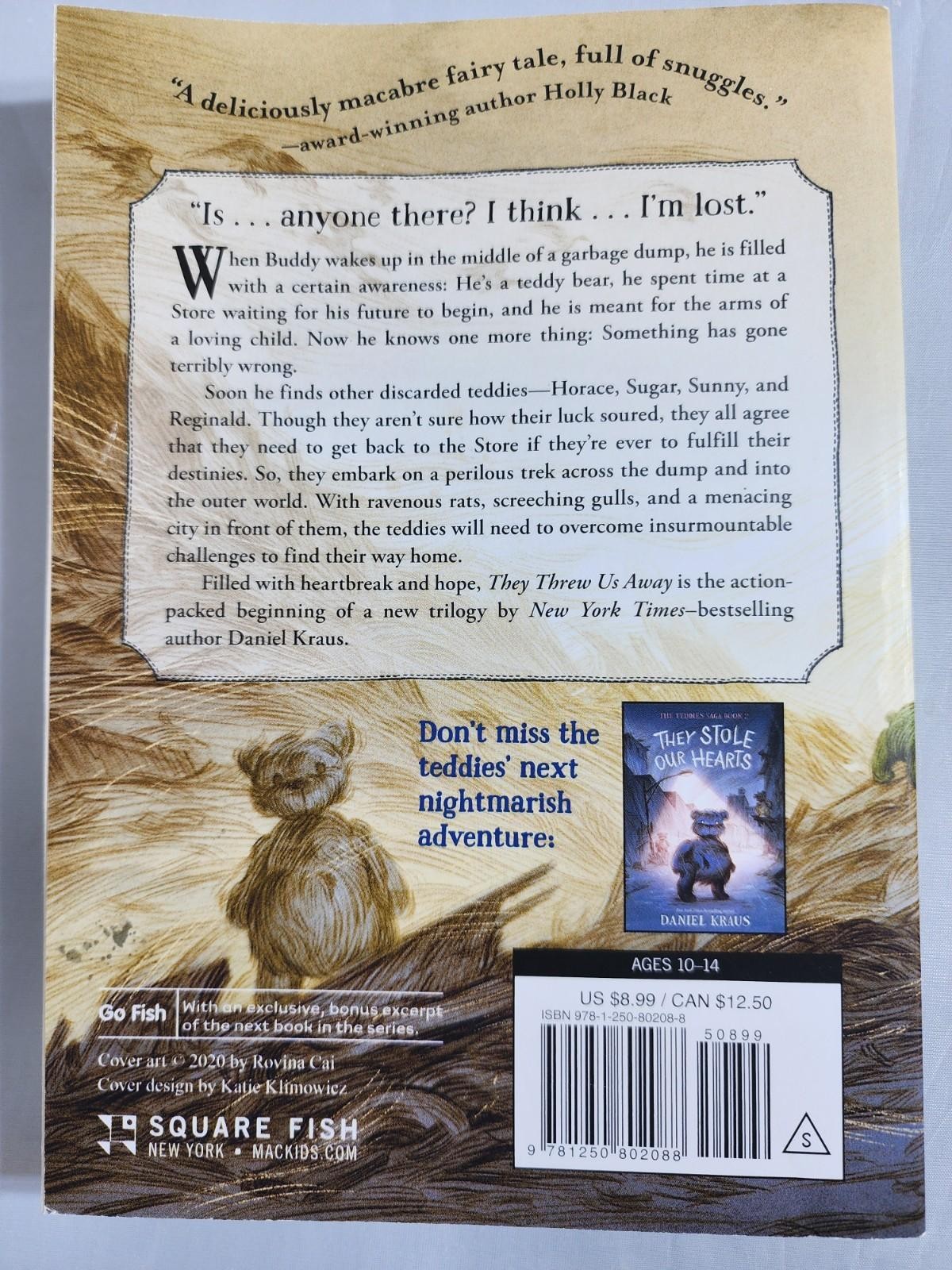 They Threw Us Away (The Teddies Saga) by Daniel Kraus Paperback Book