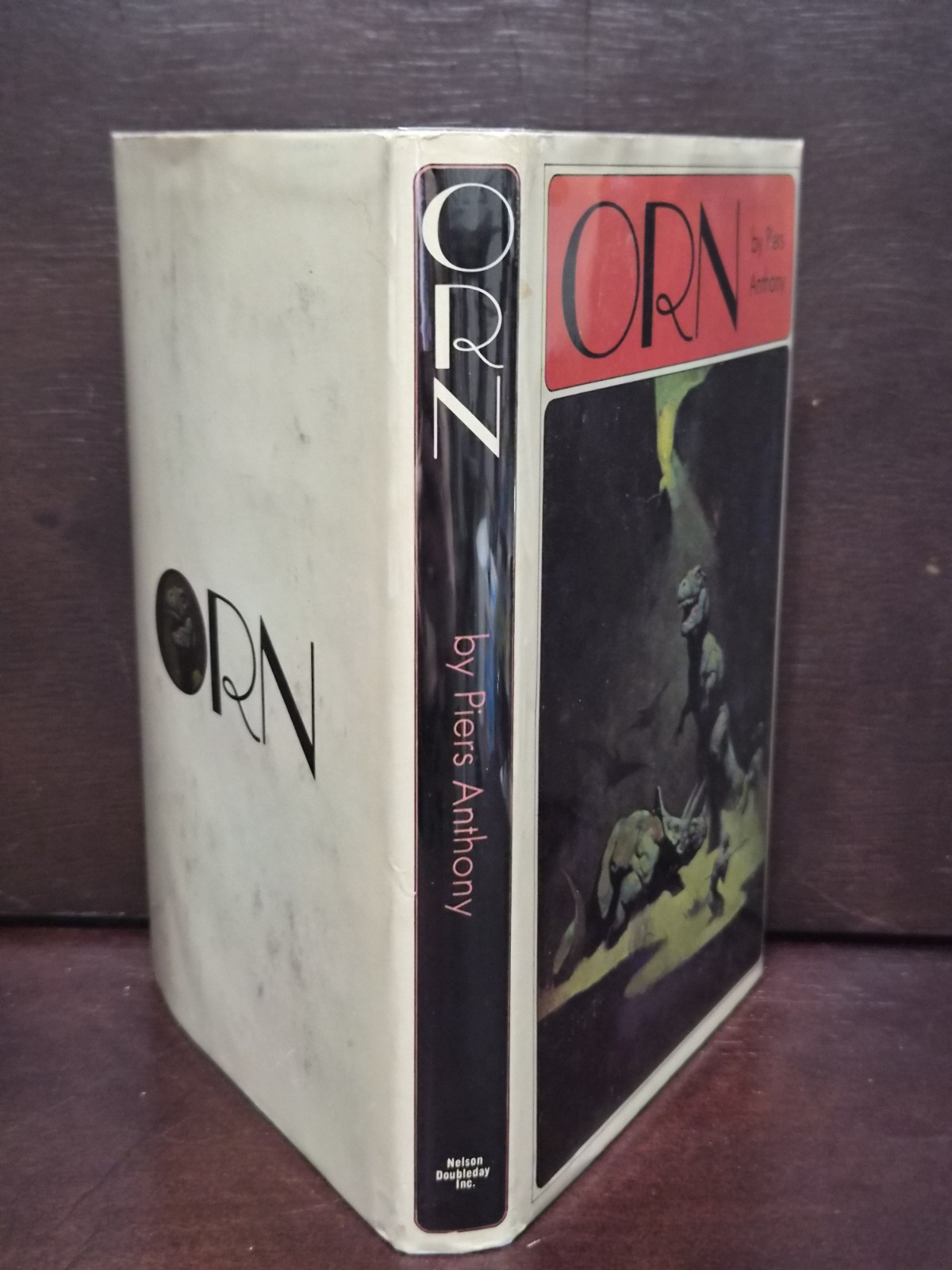 Piers Anthony ORN Of Man and Manta 1970 Doubleday BCE Frazetta HCDJ VG Mylar