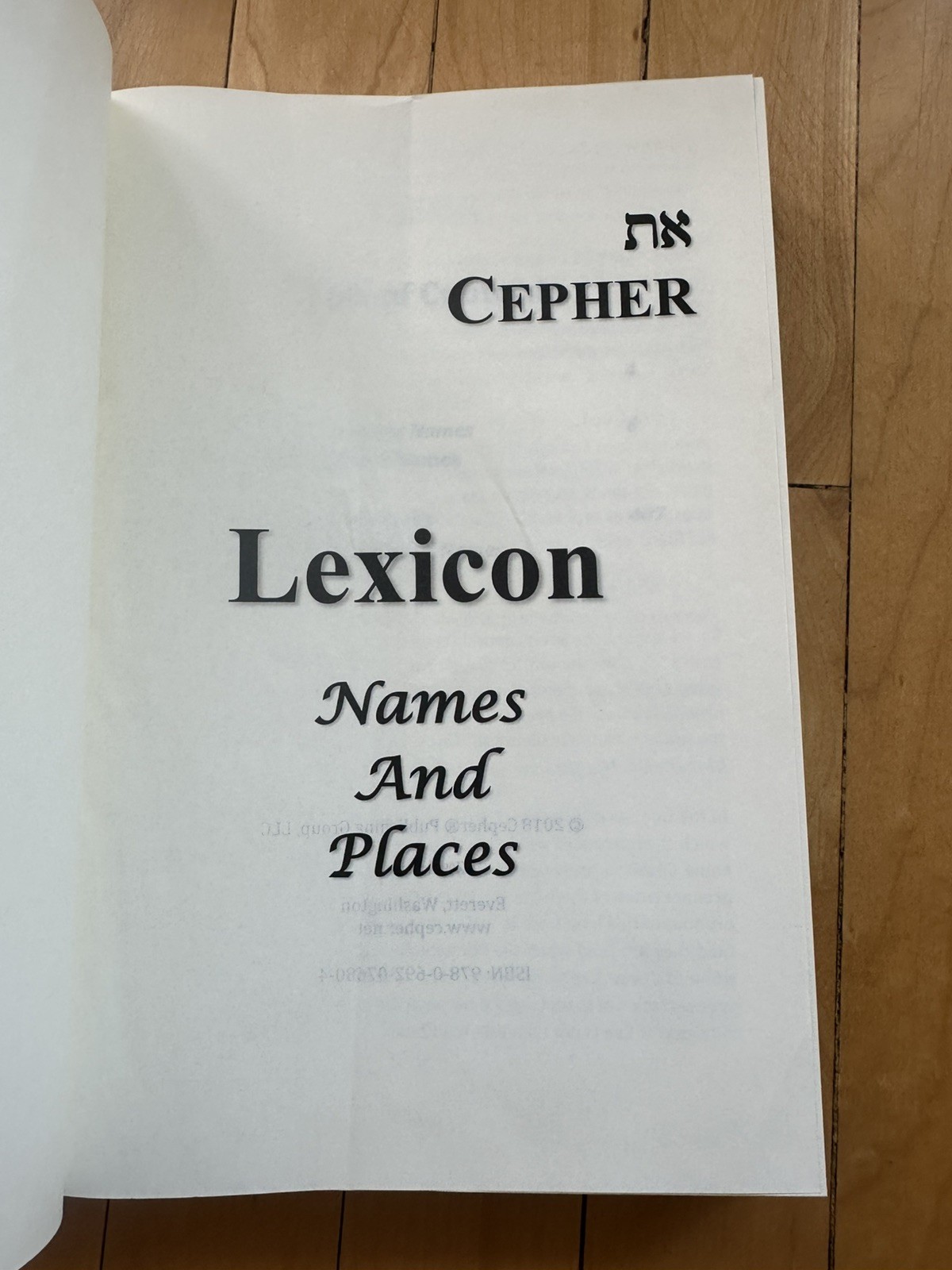 Cepher Millennium Edition and Lexicon Second Edition (2 books)