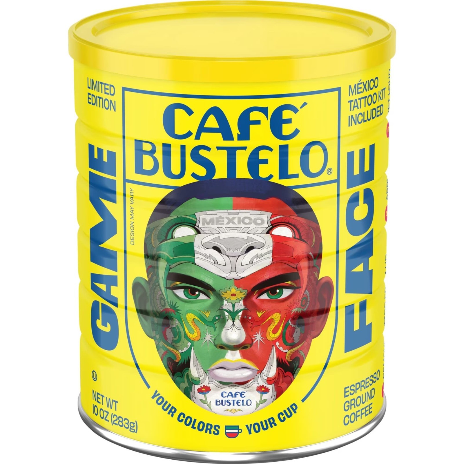 Cafe Bustelo Espresso Style Dark Roast Ground Coffee, 10 oz Can