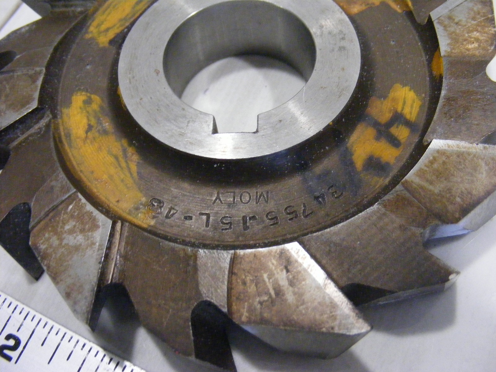 5″ x 3/4″ x 1 1/4″ Bore Side Milling Cutter, Staggered Teeth, Moly 34755