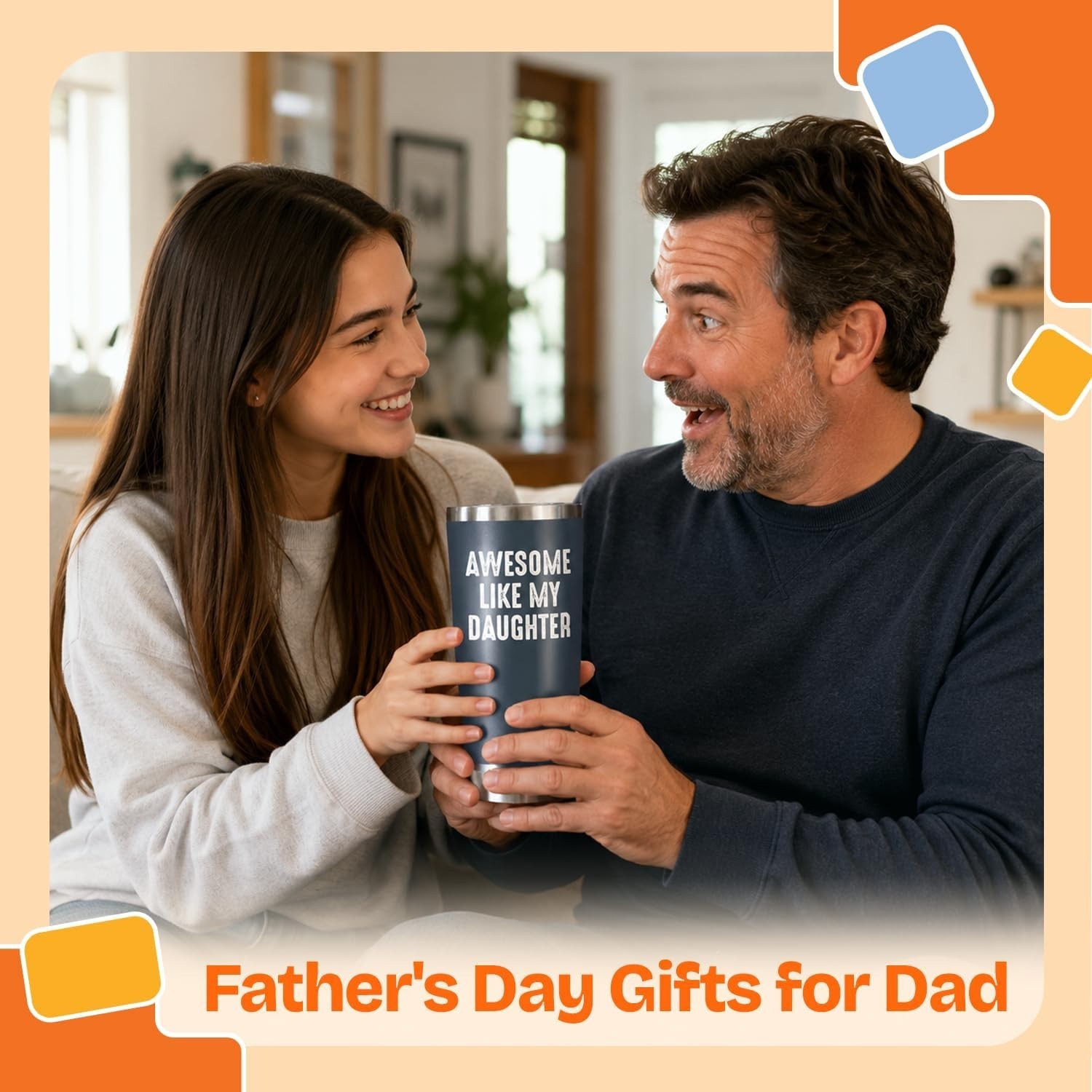 Limited Edition Navy Tumbler for Dad – 20 oz Gifting Essential from Daughter