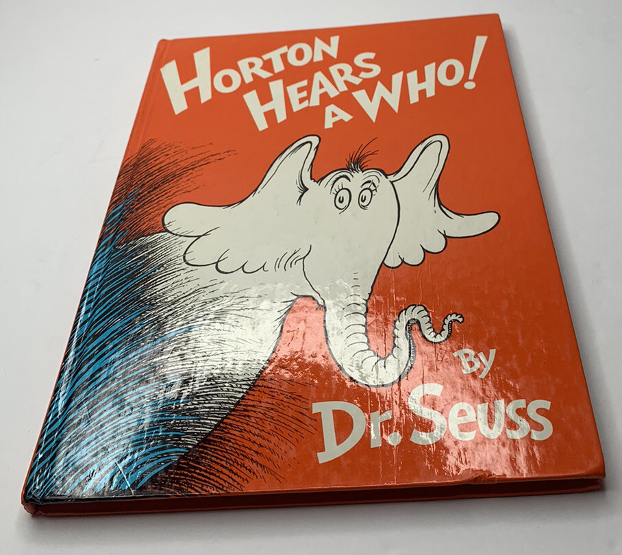 DR SEUSS 1982 HORTON HEARS A WHO HARDCOVER BOOK 11 X 8 INCHES