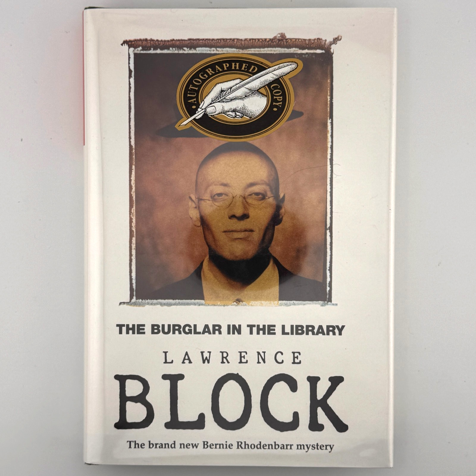 The Burglar In The Library – SIGNED by Lawrence Block – U.K. 1st Ed + Print 1997