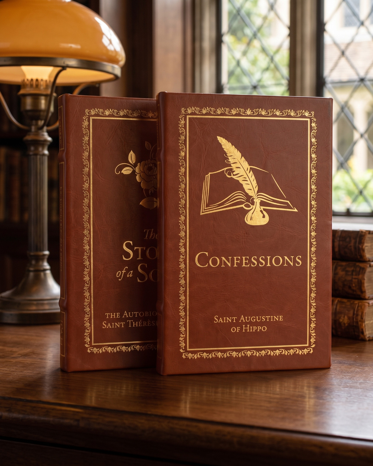 TAN Classics Deluxe Set Leatherbound Collection Catholic Spiritual Masterpieces