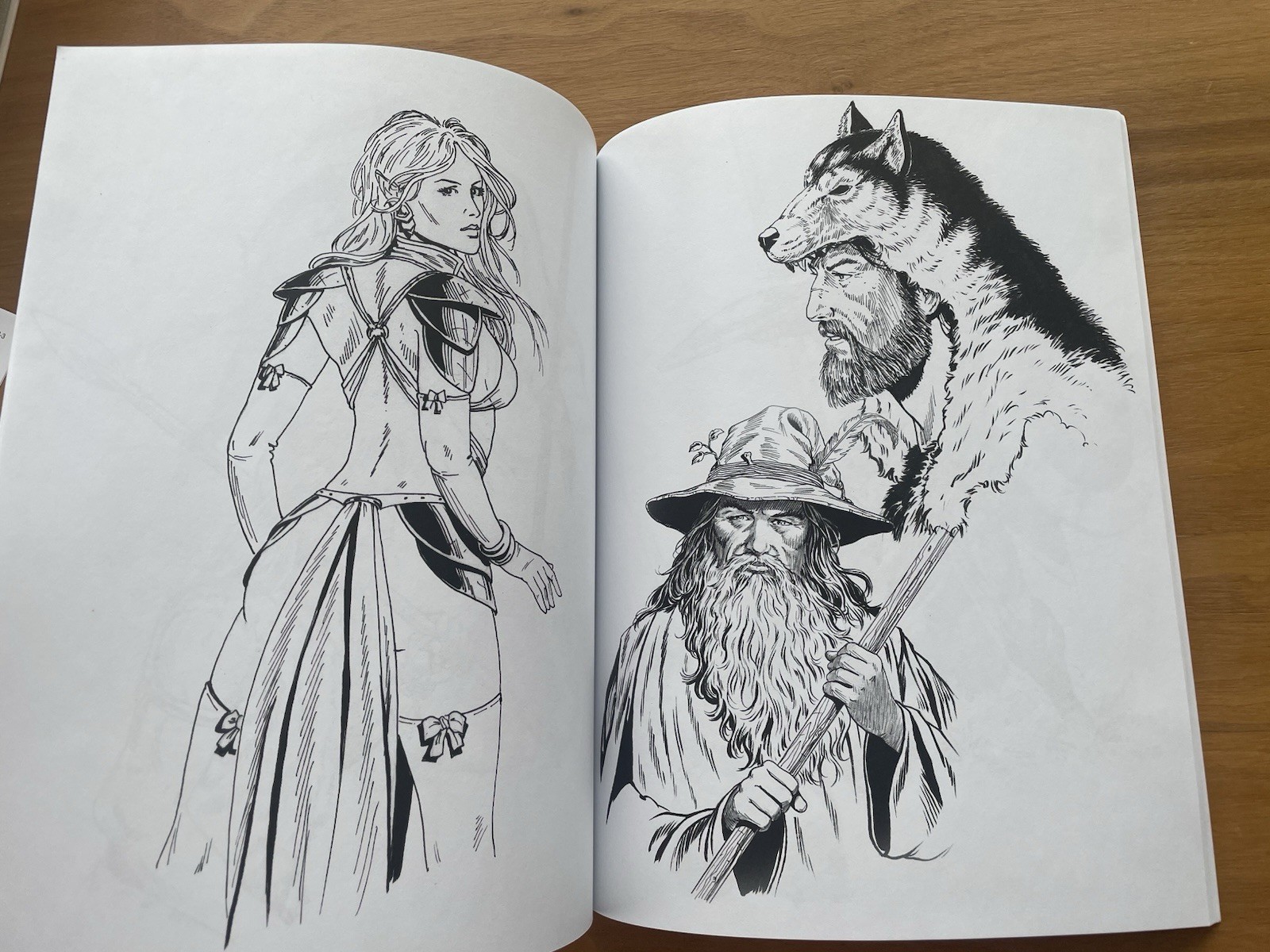 Larry Elmore Black & White Sketchbook – Kickstarter Exclusive PLUS 7 8×11 Prints