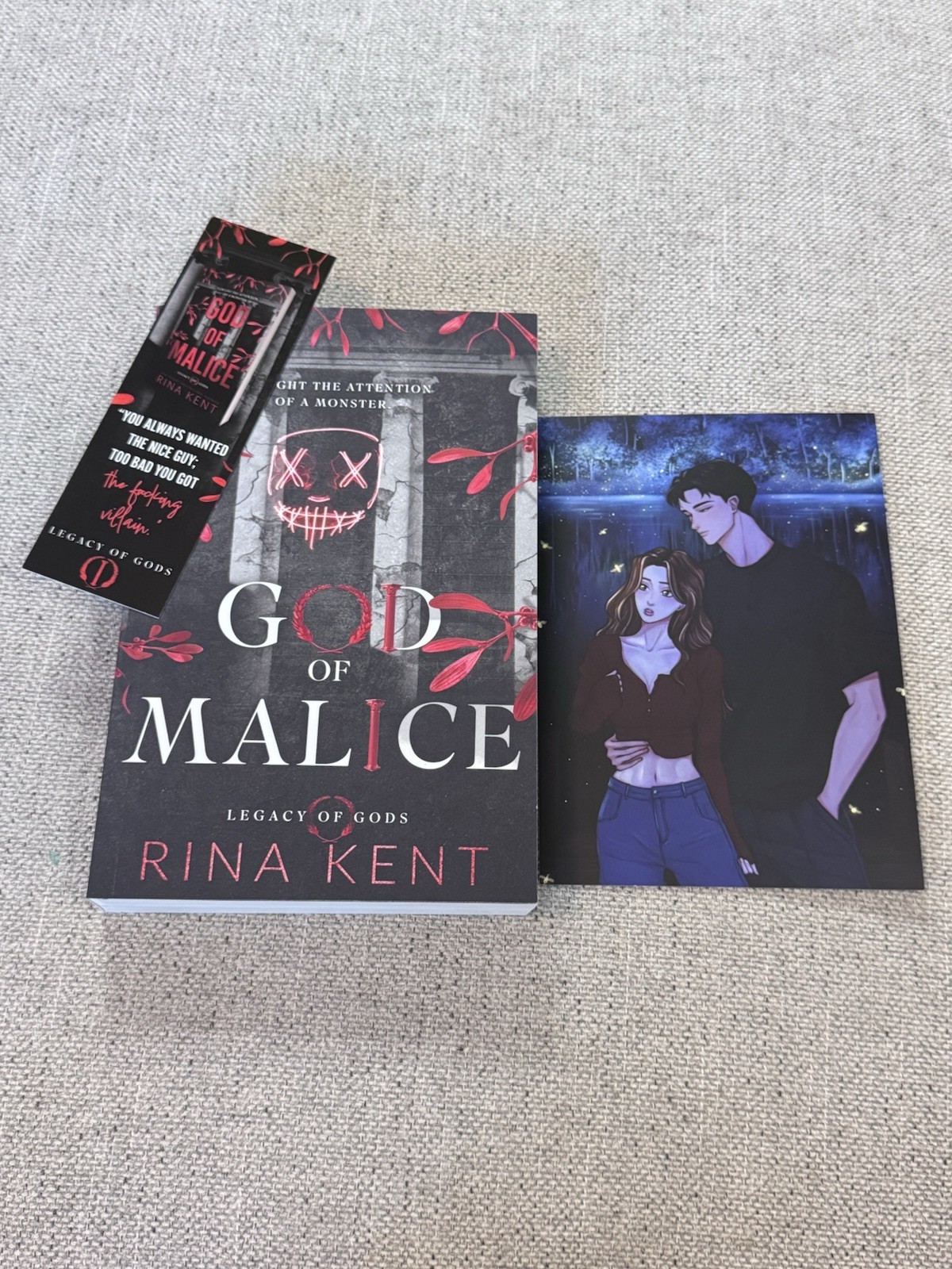 God Of Malice Rina Kent Signed Legacy Of Gods Series Out Of Print Indie Edition