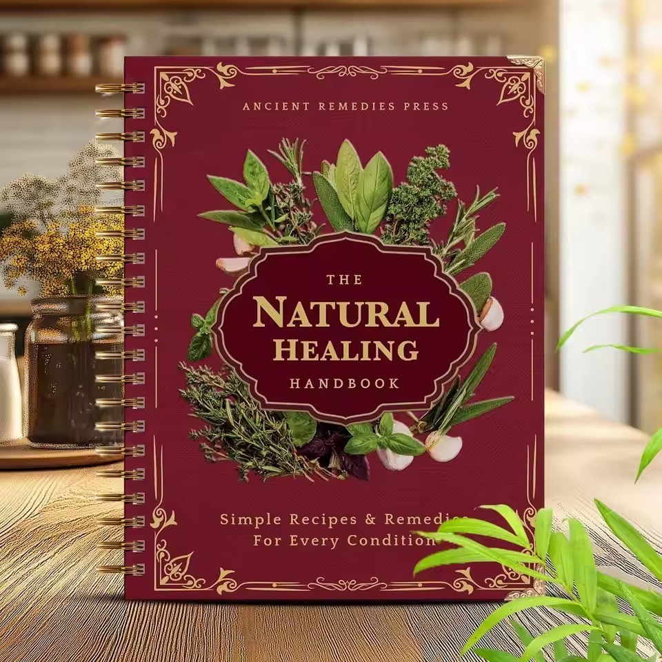 Plant Theme Eating Recipe Human Health Guide Book Spiral Binding Natural Book