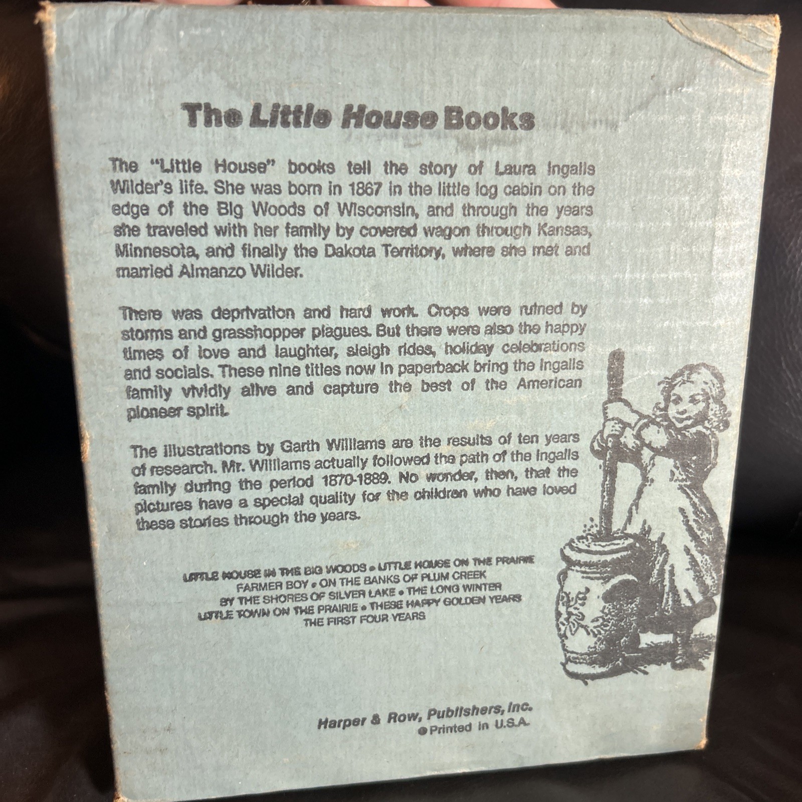 Laura Ingalls Wilder’s Little House Books Complete Box Set of 9 Vintage 1971