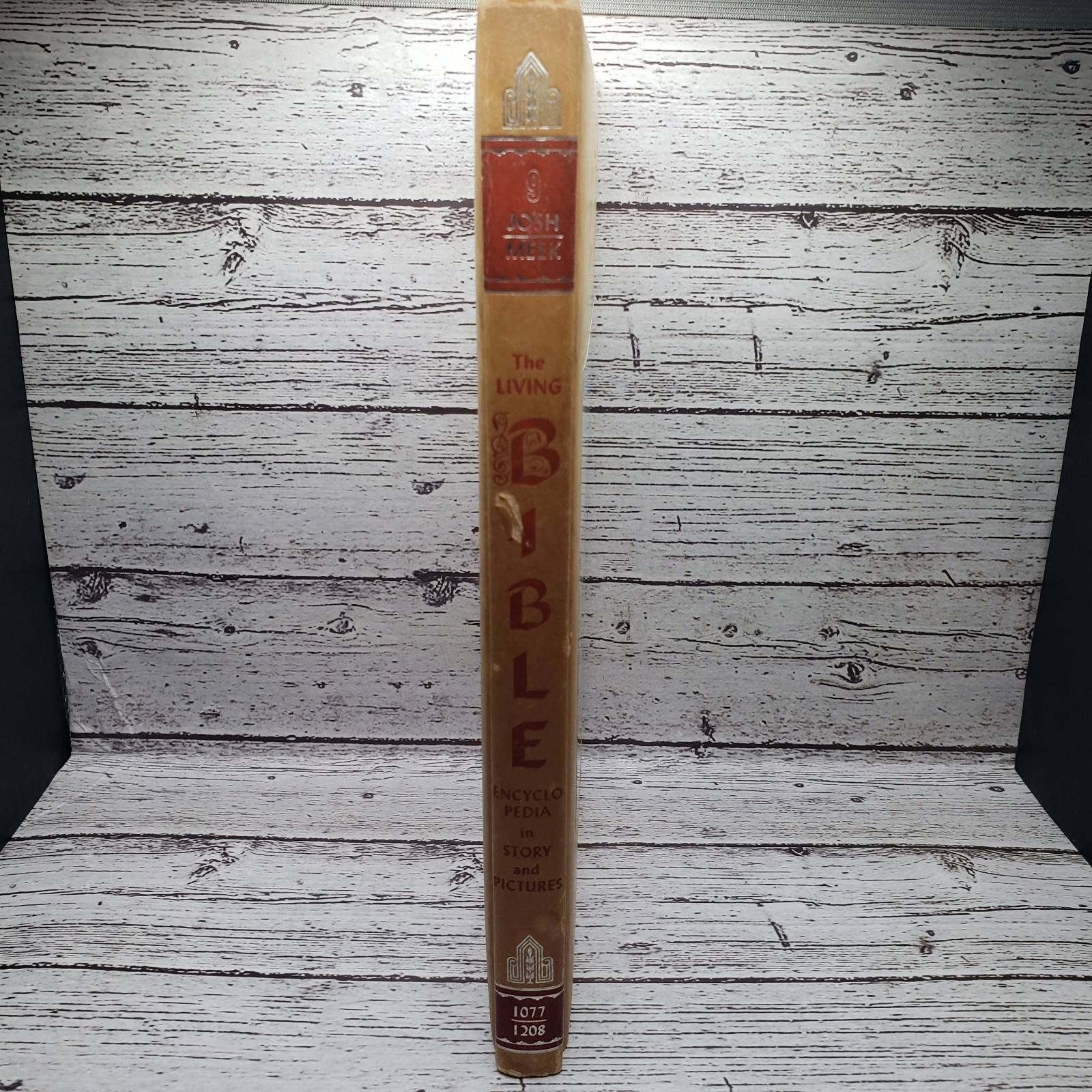 Lot of 9 THE LIVING BIBLE ENCYCLOPEDIA IN STORY AND PICTURES Vol 1, 9-16 HC 1968