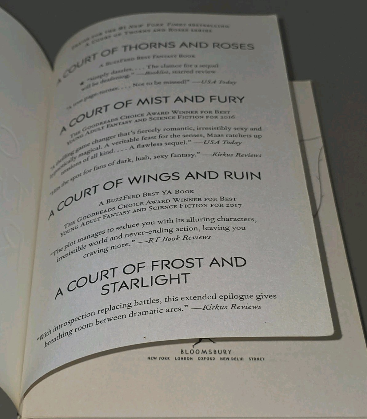 Court of Thorns & Roses by Sarah J. Maas (2016, Original OOP Cover, Paperback)
