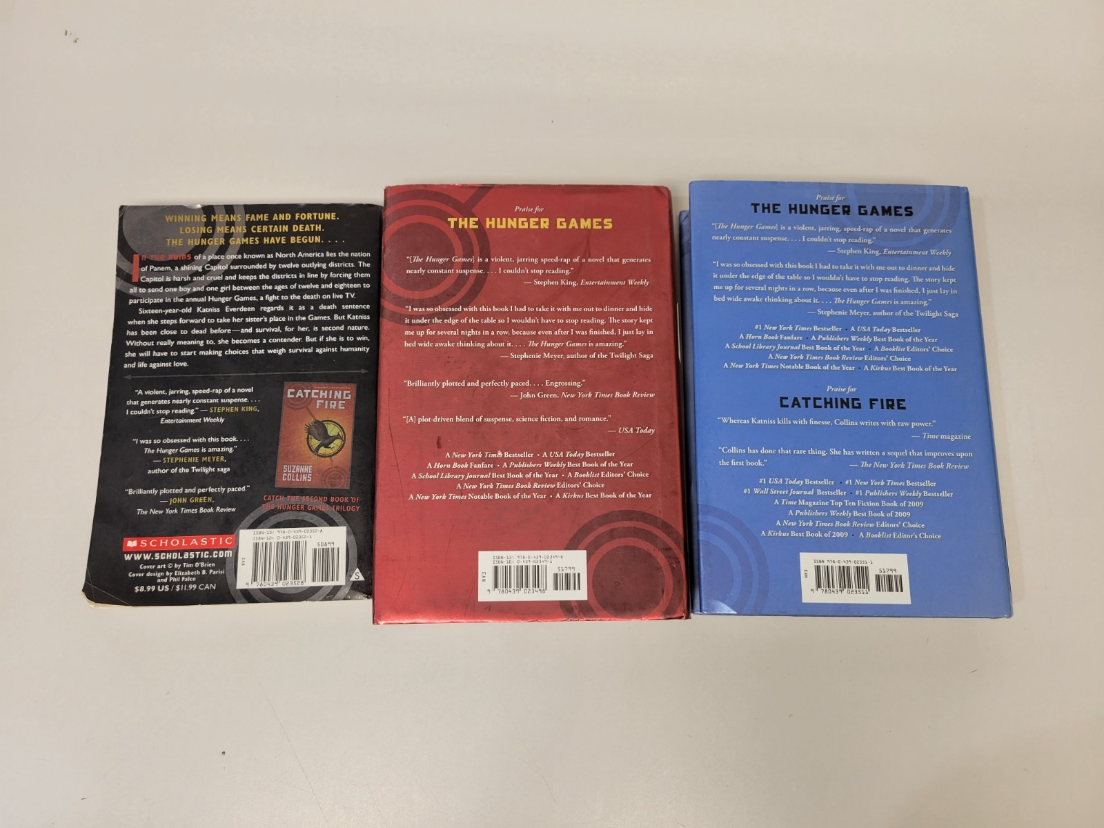 The Hunger Games Trilogy Book Set By Suzanne Collins Hardcover and Paperback Lot
