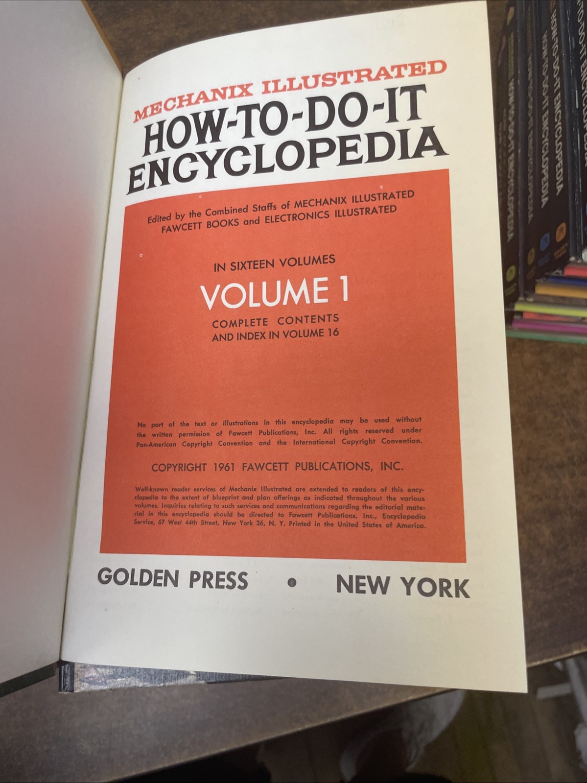 Mechanix Illustrated How To Do It Encyclopedia Volumes 1-16 1961 Complete Set