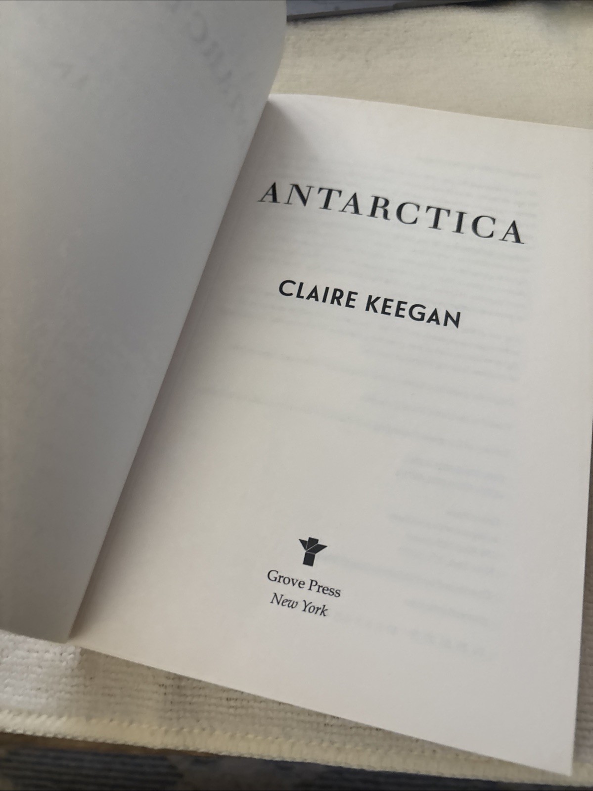 Antarctica By Claire Keegan. 1999, PB