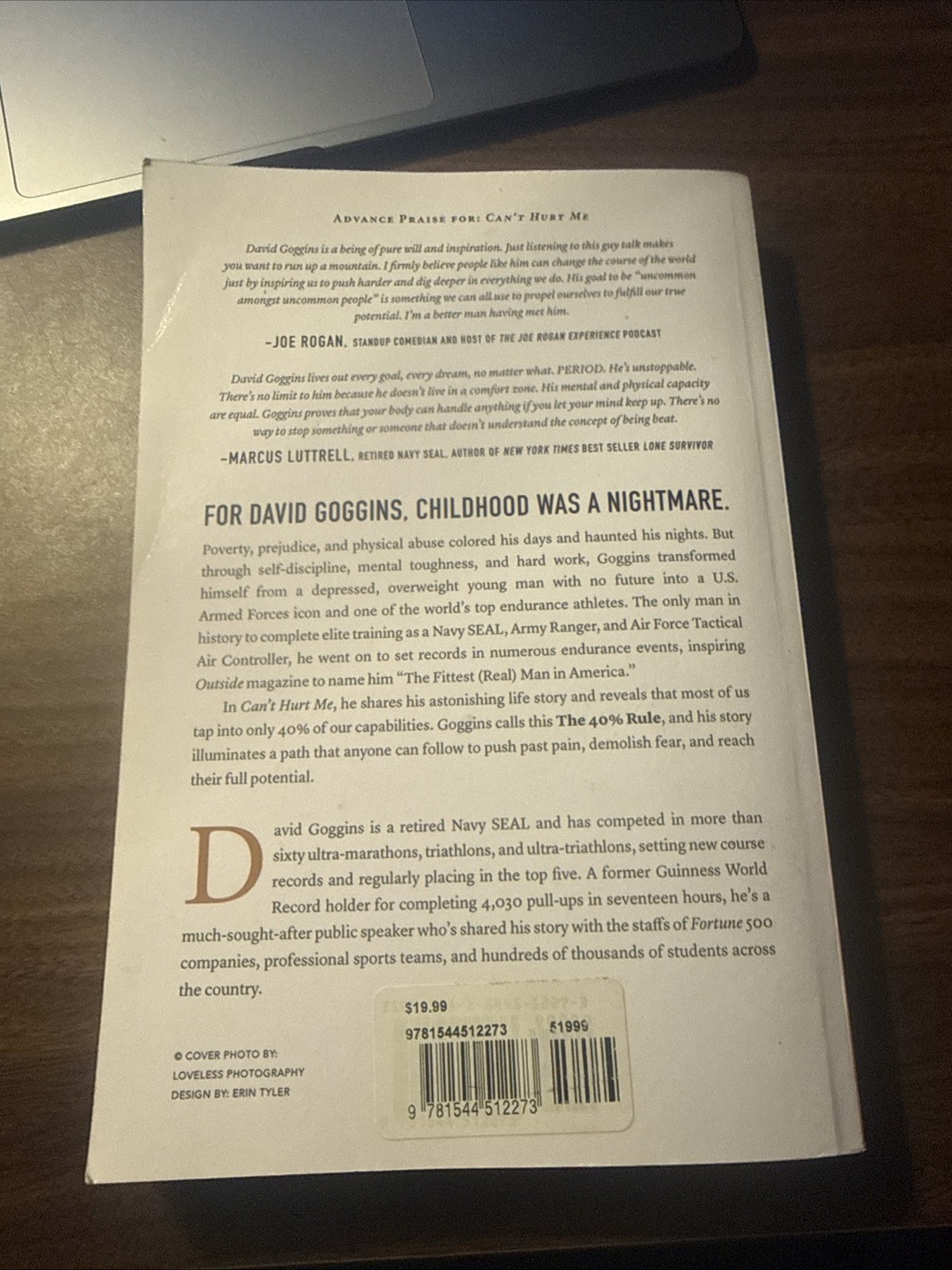 Can’t Hurt Me : Master Your Mind and Defy the Odds by David Goggins (2018,…