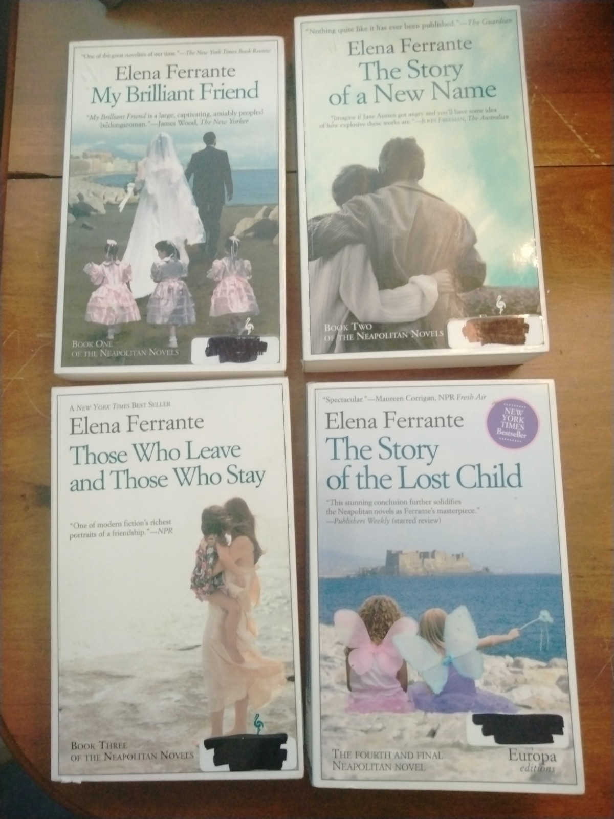 Complete 4 Series Set NEOPOLITAN 1-4 Elena Ferrante Lot