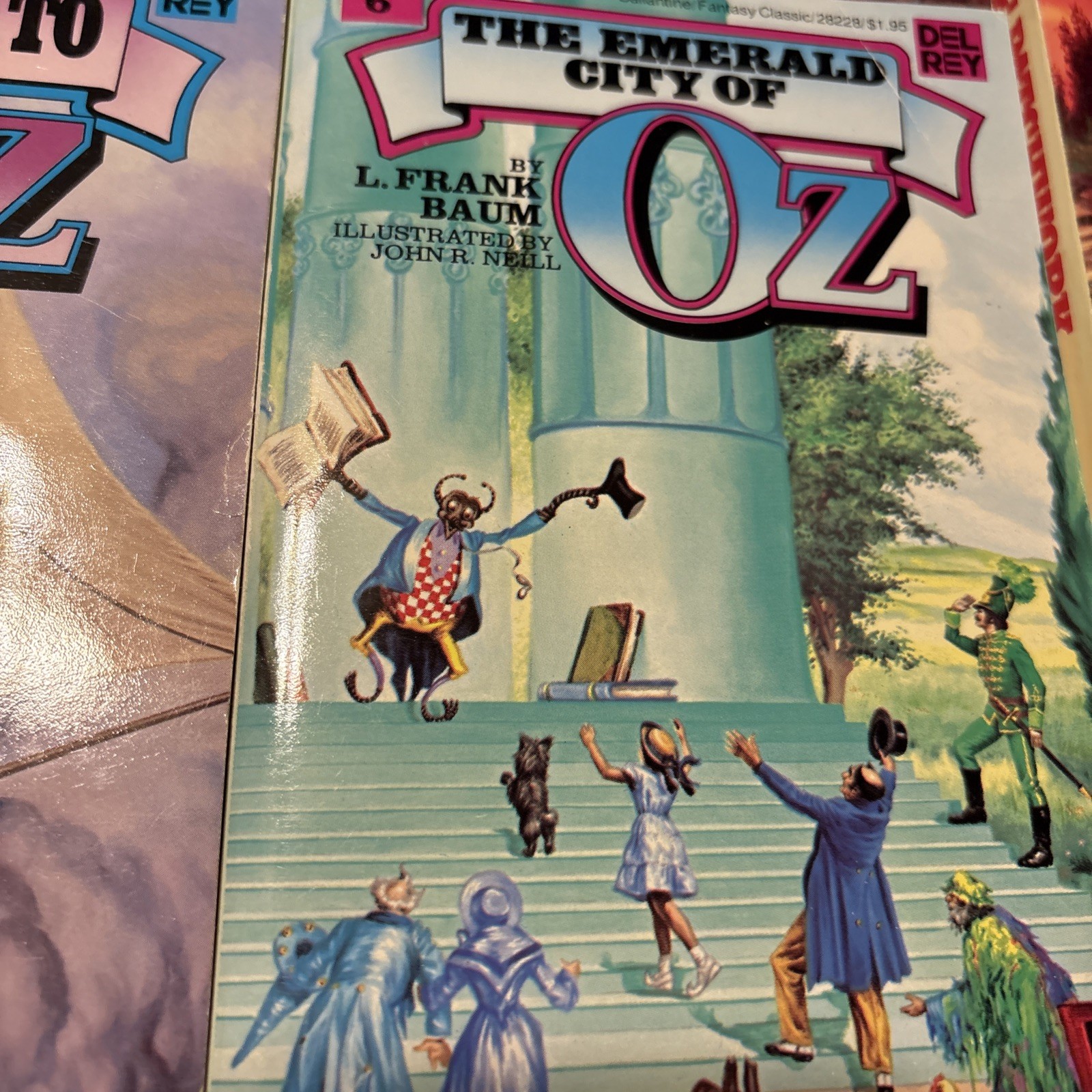 Lot of 7 Wizard of Oz Del Rey Paperback L. Frank Baum Vol 1-7 Vintage 1979 EUC