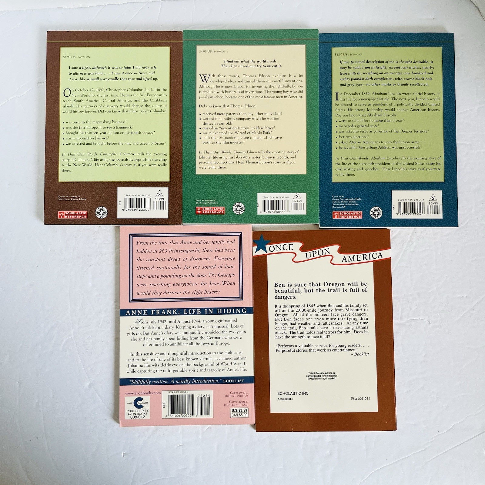 Lot 5 In Their Own Words Historical Biography Chapter Books History Curriculum