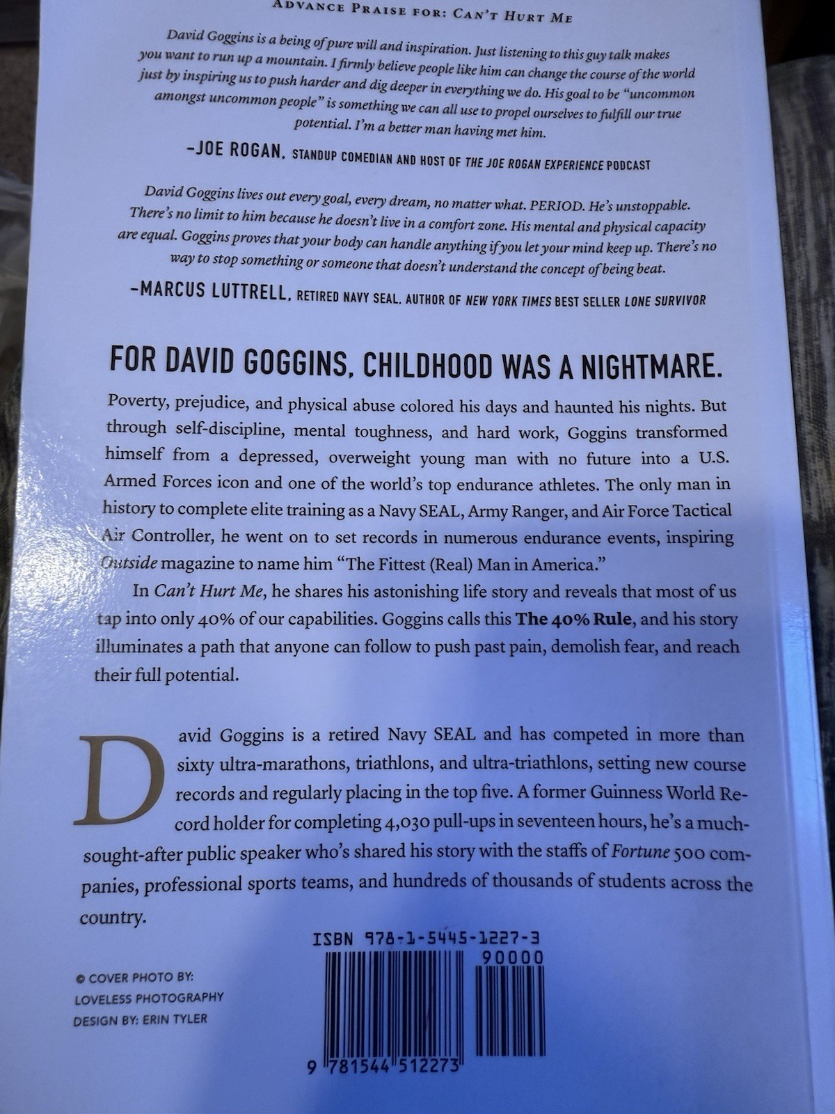 Can’t Hurt Me : Master Your Mind and Defy the Odds by David Goggins (2018,…